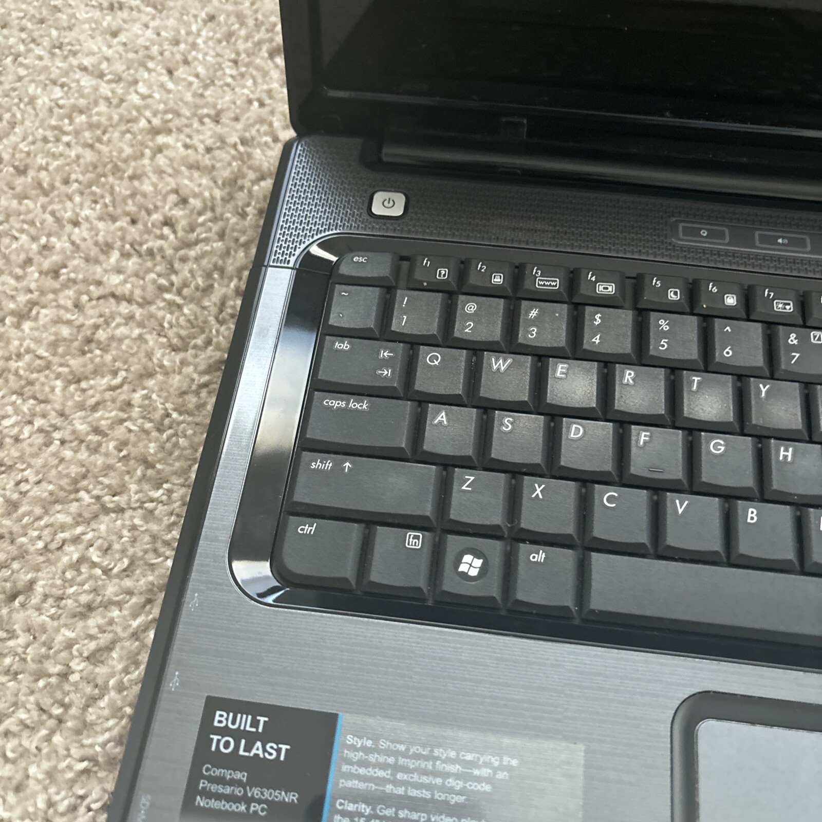 HP Compaq Presario V6000 V6444US 15″ [AS IS] Intel Centrino- JZ