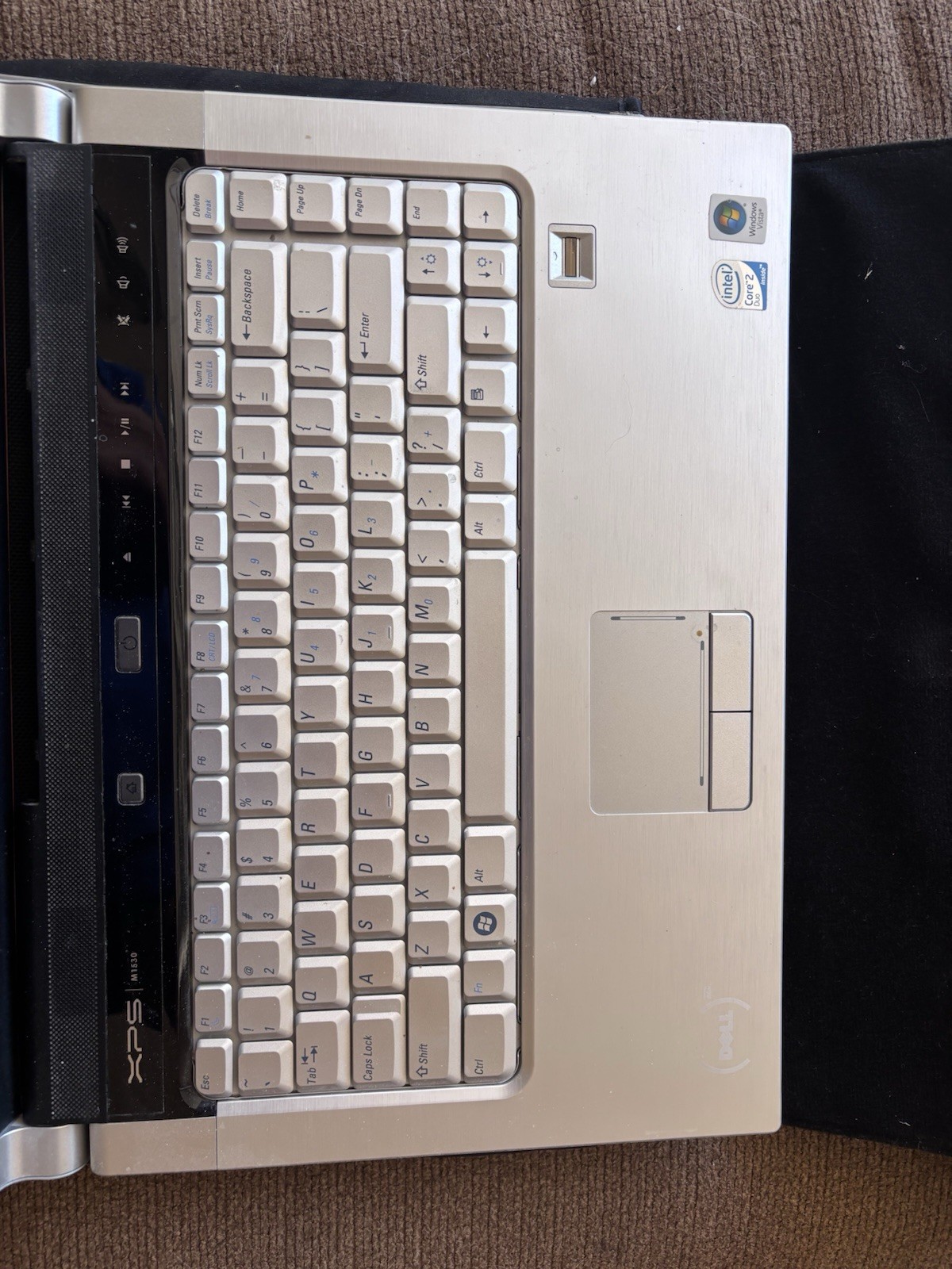 DELL INSPIRON 1720 LAPTOP WINDOWS VISTA WORKS FINE Needs Battery Red Cover