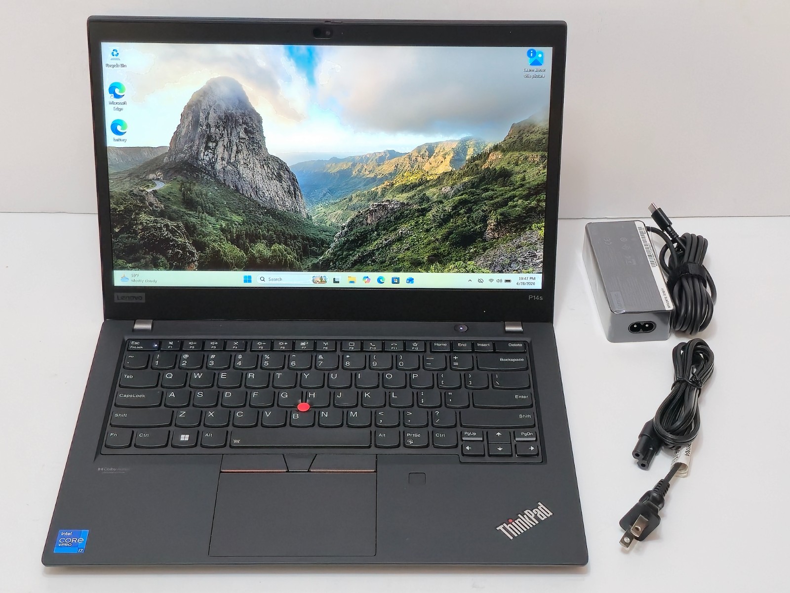 Lenovo ThinkPad P14S Gen 2 Intel i7-1185G7, 48GB RAM, 1TB SSD NVIDIA T500 Touch