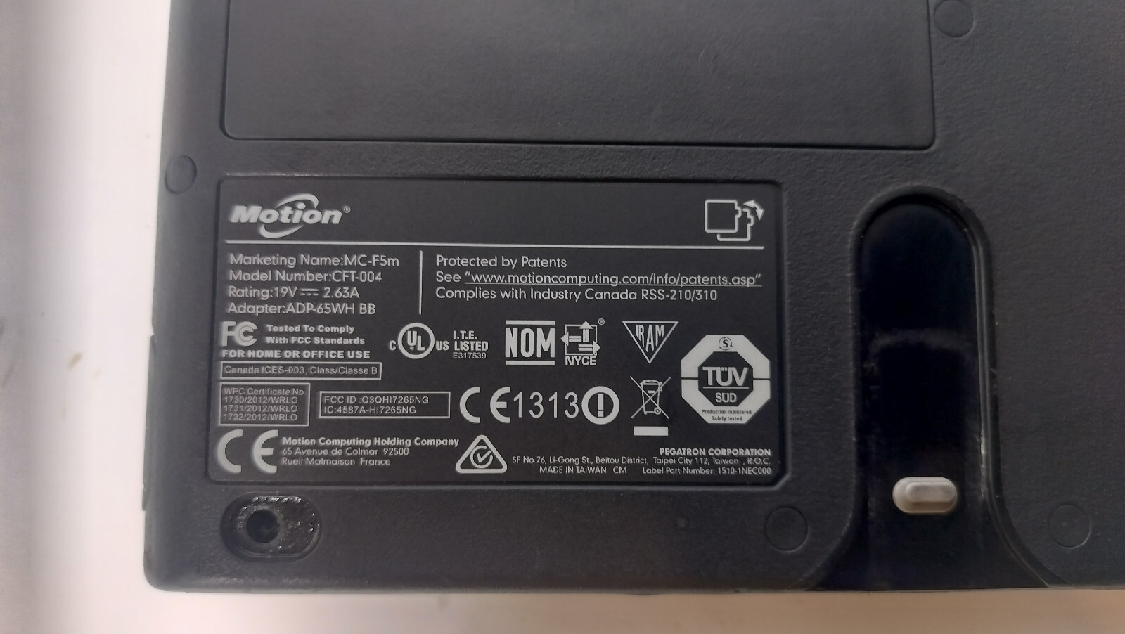 Motion Xplore MC-F5m CFT-004 Tablet PC i5-5200U | 8GB Ram | 128GB SSD | Win10P