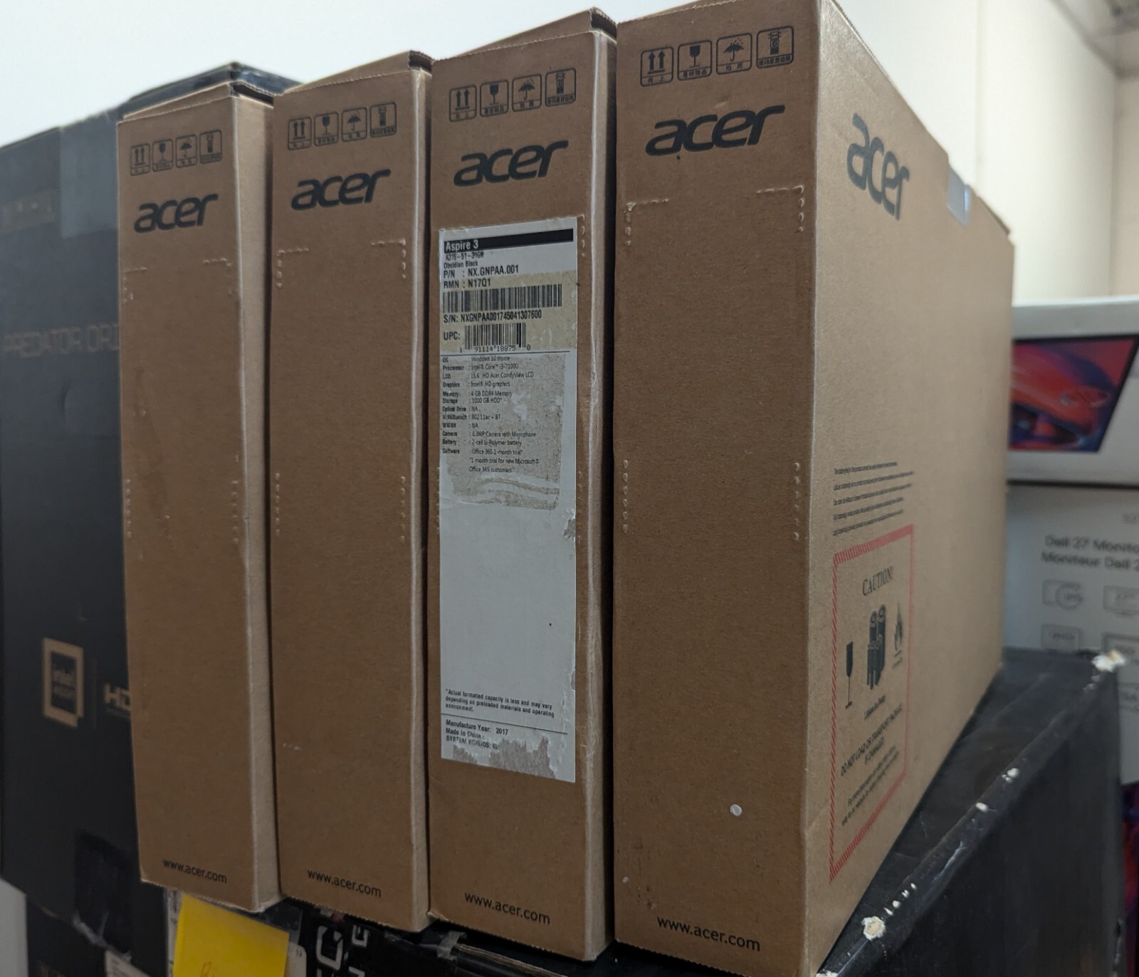 Acer Aspire 3 A315-51-31GK /15.6” LCD/i3-7100U/4GB/1TB HDD/2.4 GHz /Win 10
