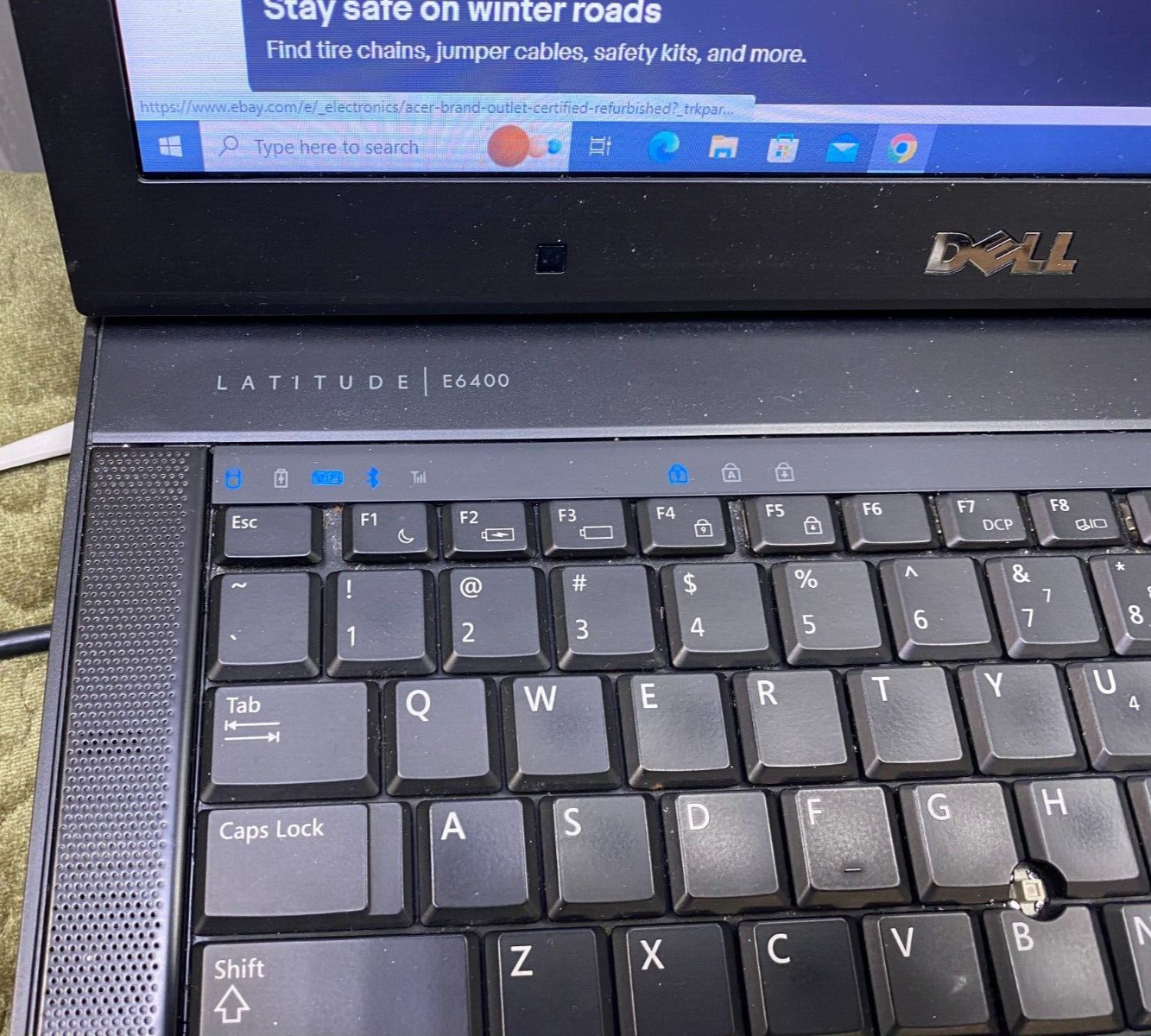 DELL LATITUDE E6400 LAPTOP WINDOWS 10 WITH DELL POWER SUPPLY PA-1900-28D