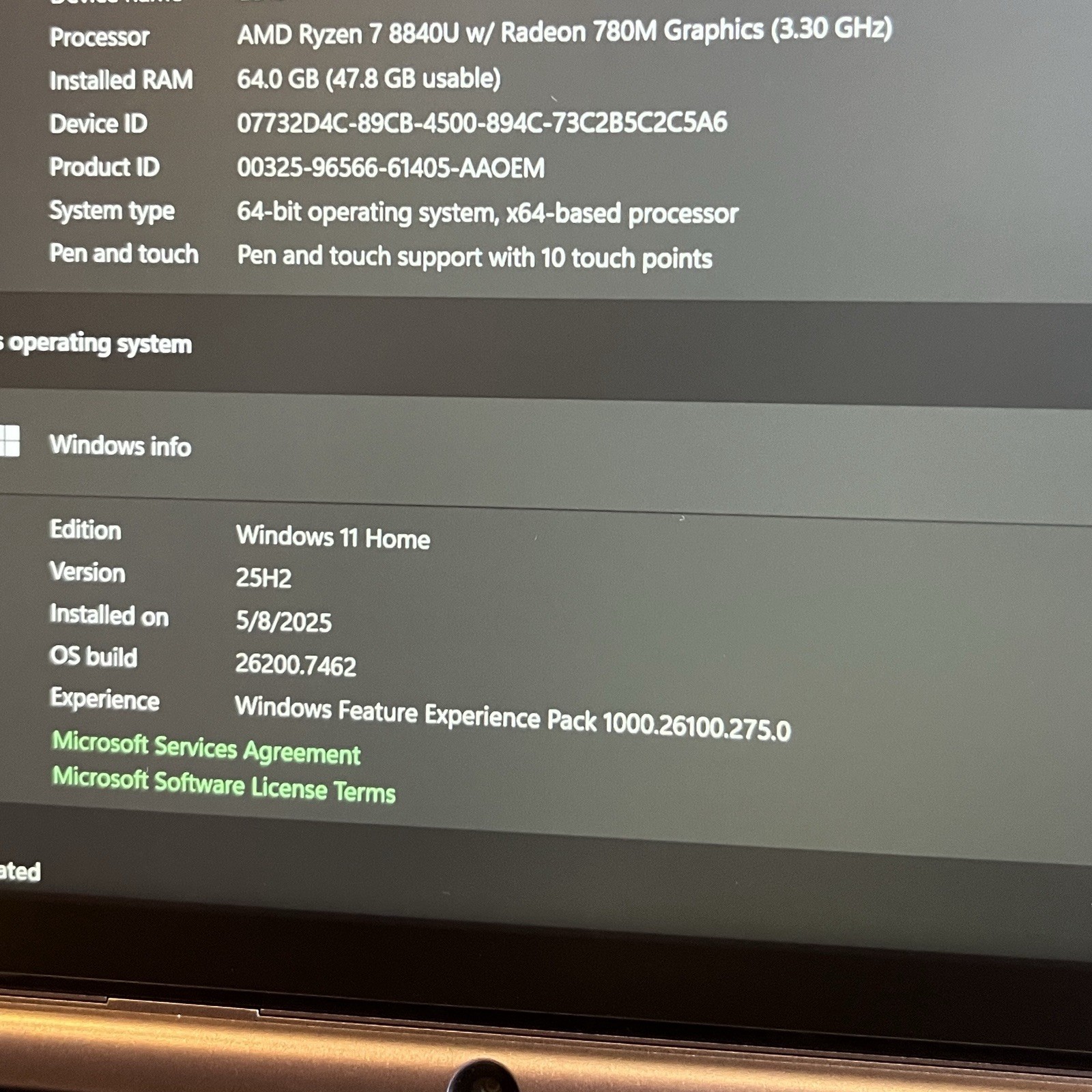 GPD WIN Max 2 2025 8840U | 64GB + 2TB