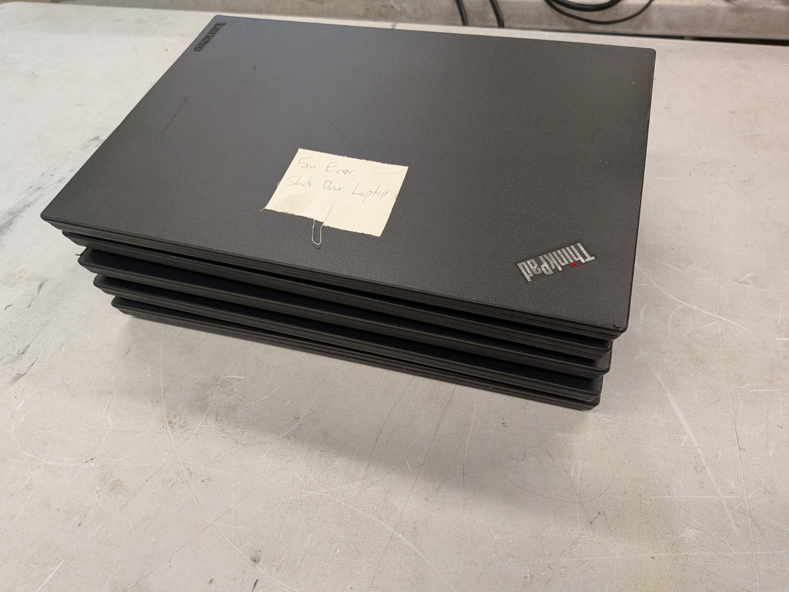 SET OF 5 – BROKEN Lenovo T470 Laptop, NO OS, NO A/C Parts Only Grade d