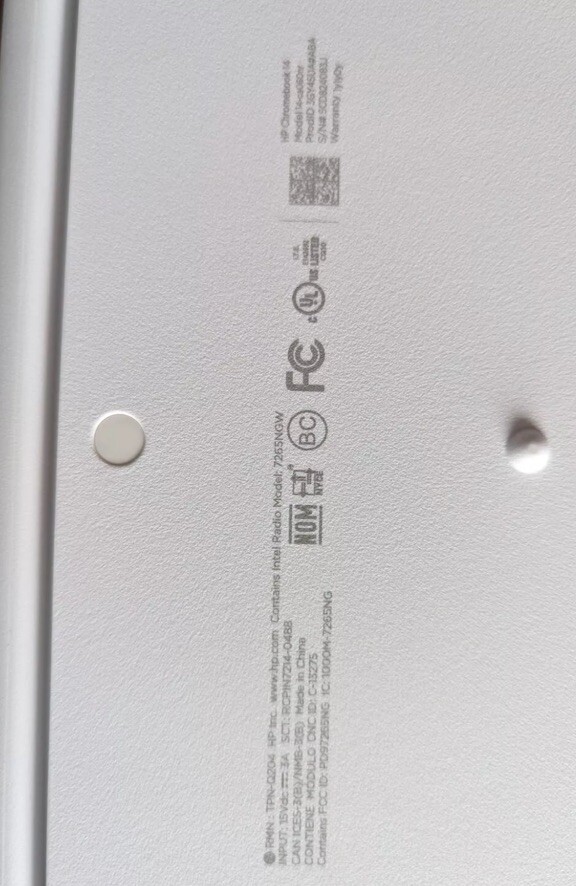 HP Chromebook Laptop Notebook Snow White 14 FHD