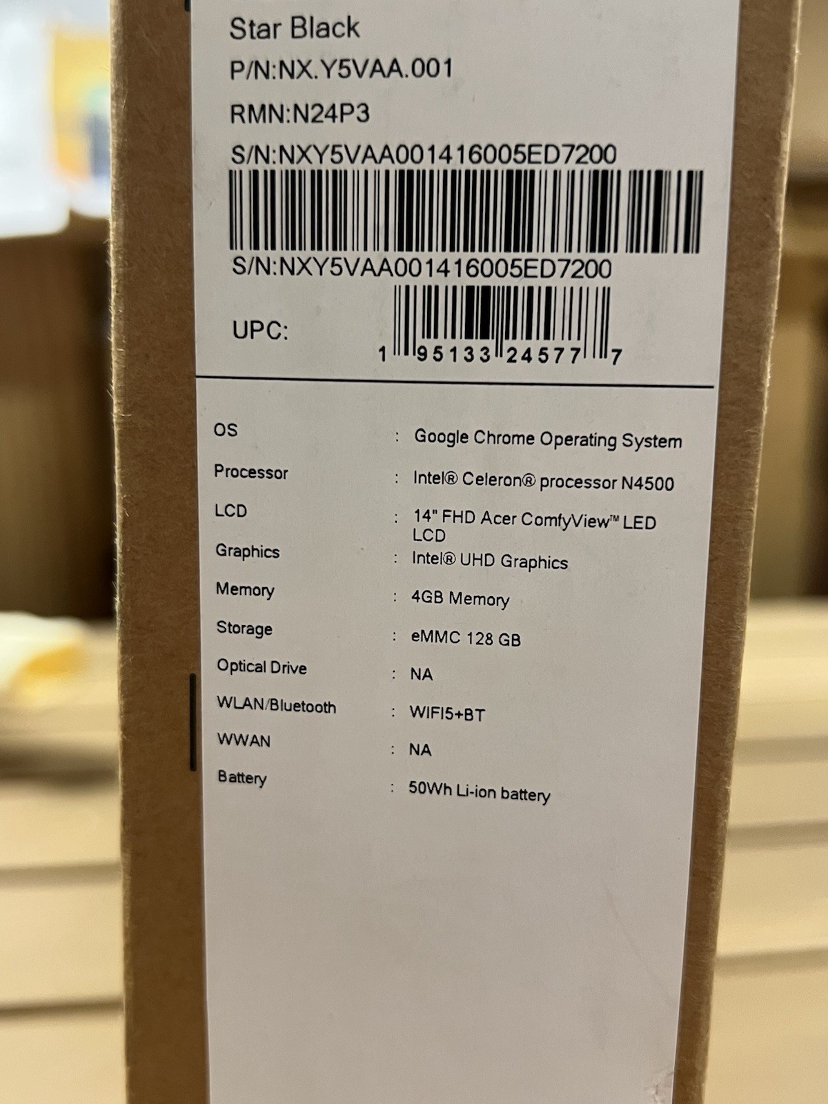 Acer Gateway Chromebook 314 CBO314-1H-C4CU 14″