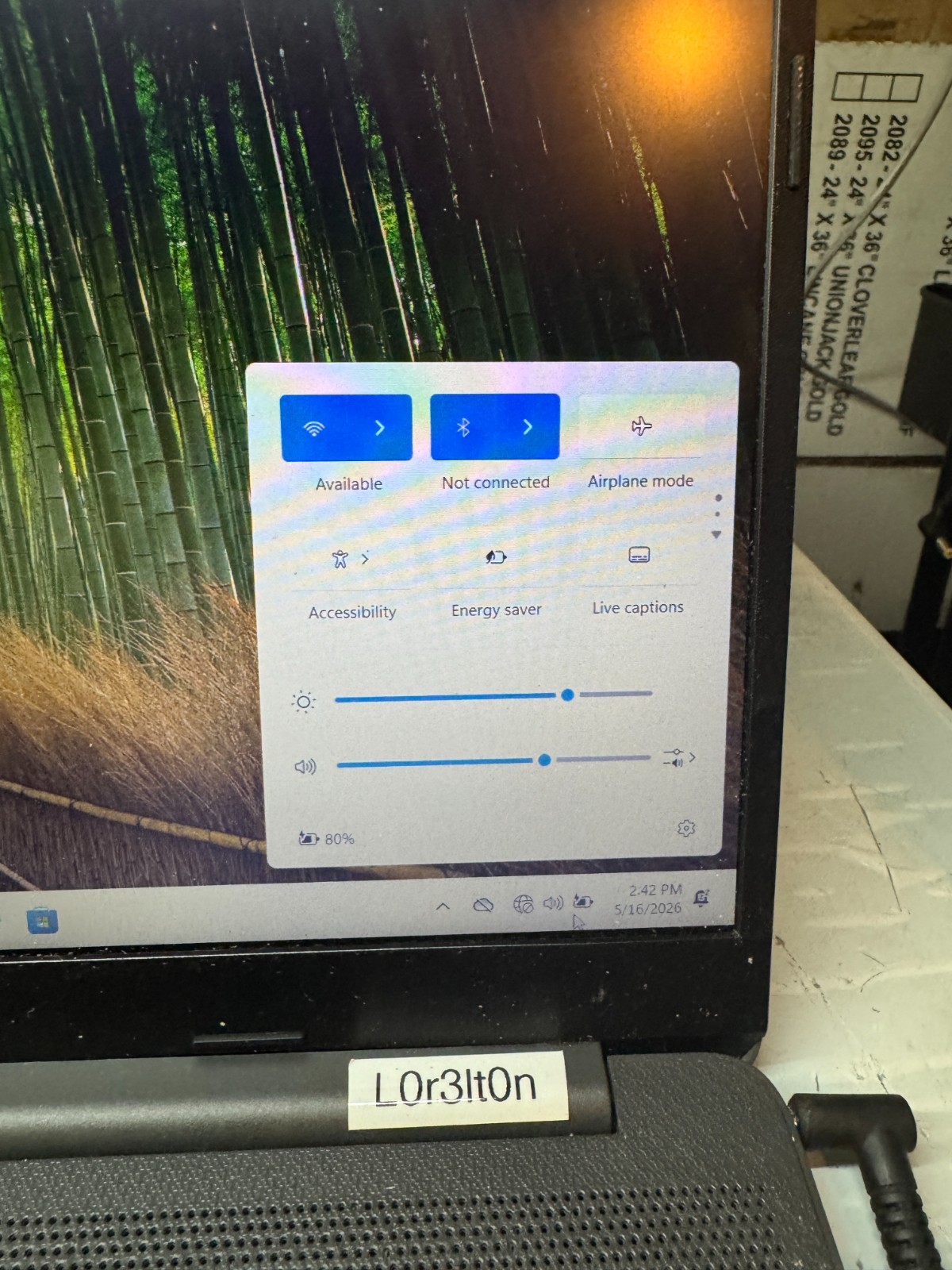 HP 255 G8 AMD Ryzen 3 3250 256GB SSD 8GB RAM Laptop For Repair #5636