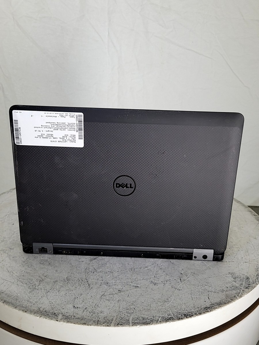 DELL LATITUDE E7470 14″ Laptop Core I7-6600U 8GB 512GB SEE NOTES