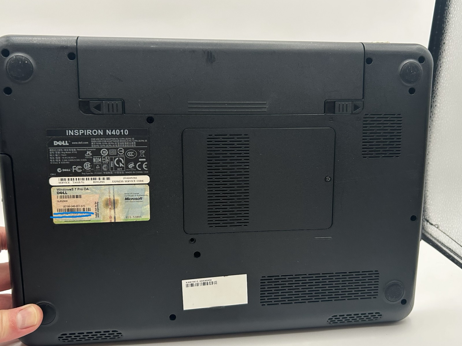 Dell Inspiron N4010 Laptop Intel Pentium P6100 3GB Ram 500GB HDD, For Parts