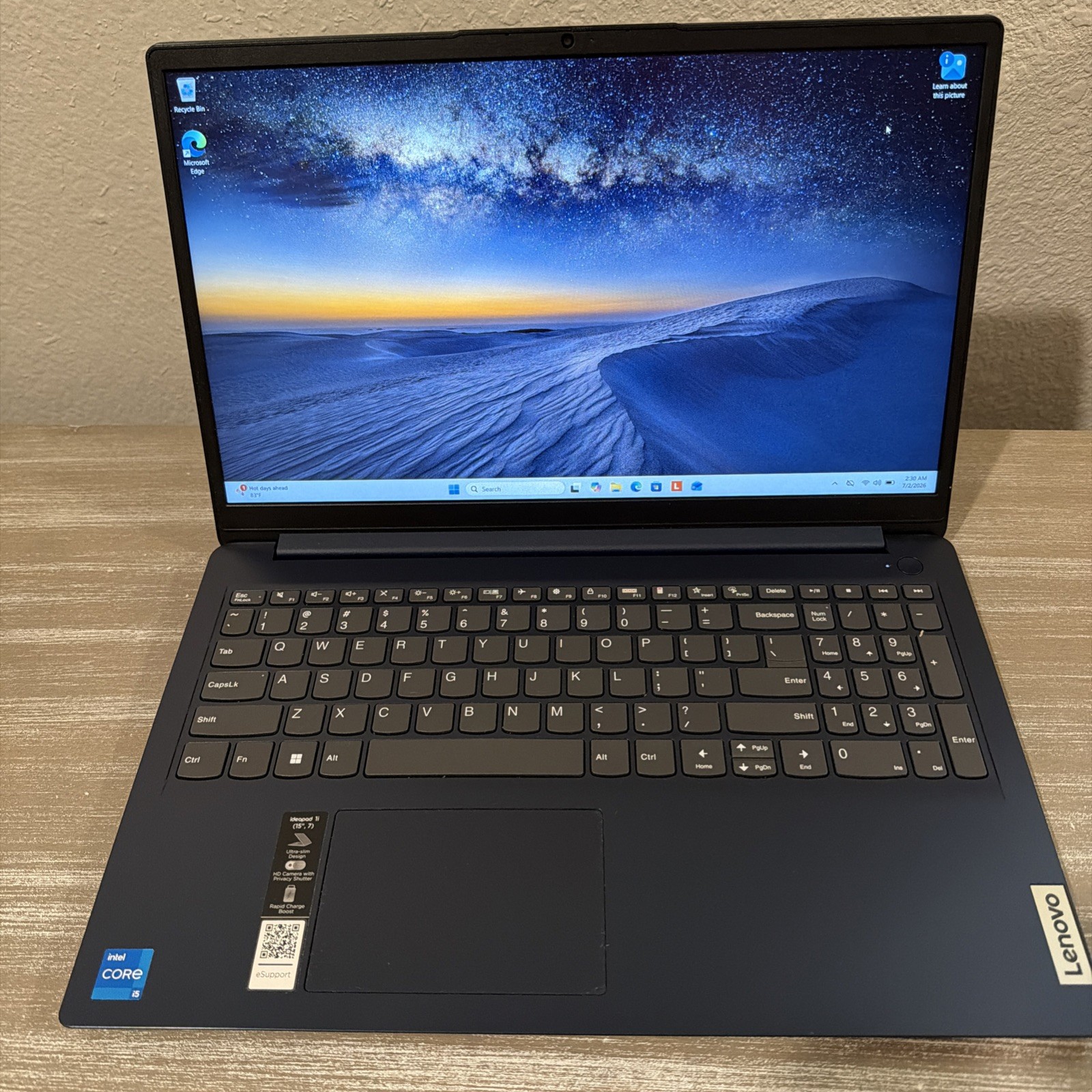 Lenovo IdeaPad 1/ 15.6″/ 512GB SSD, Intel Core i5-1235U, 1.30GHz, 12GB.Touch Scn