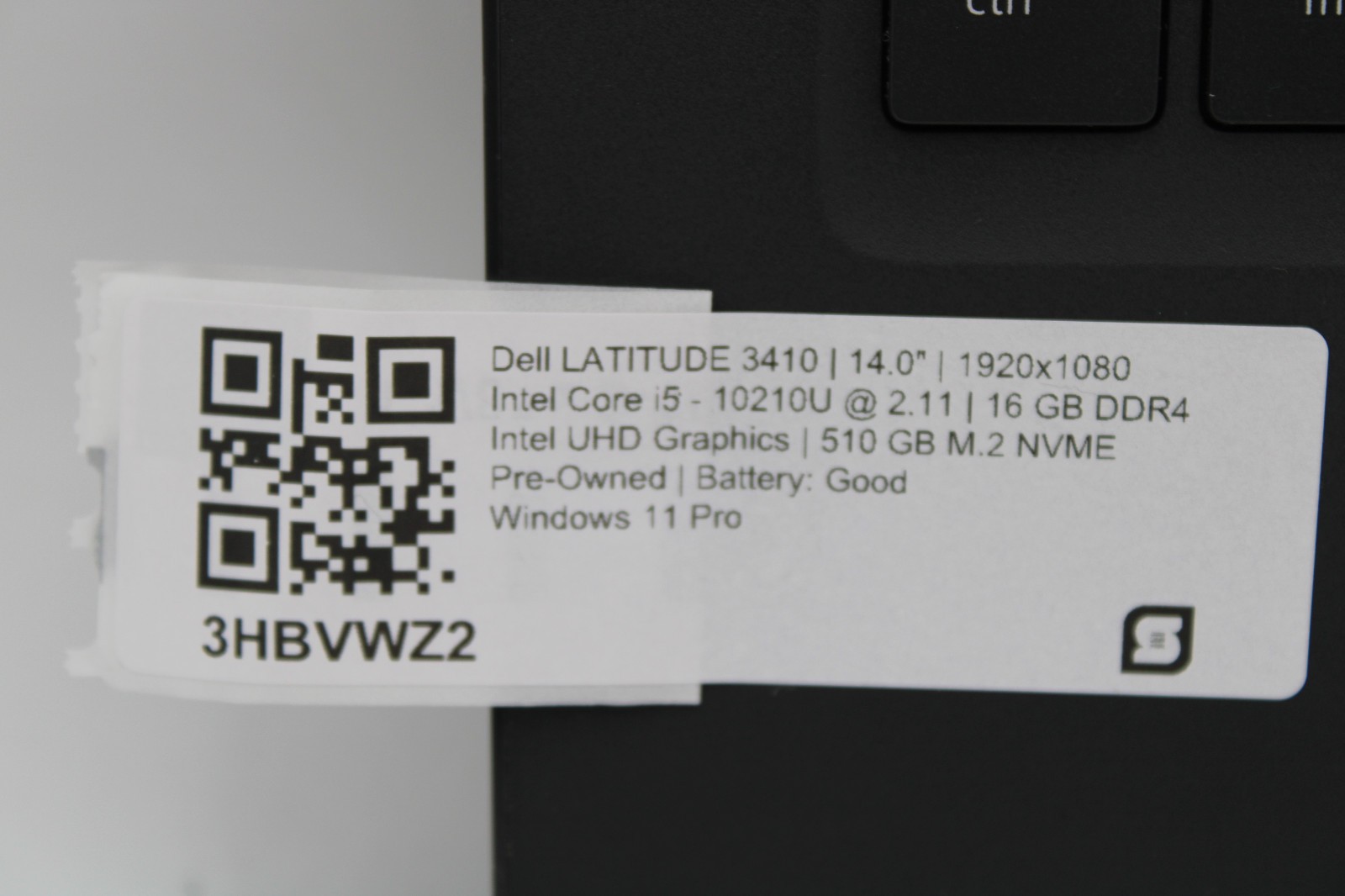 Dell Latitude 3410 _ i5-10210U @ 1.6 _ 16GB RAM _ 512GB SSD _ W11P
