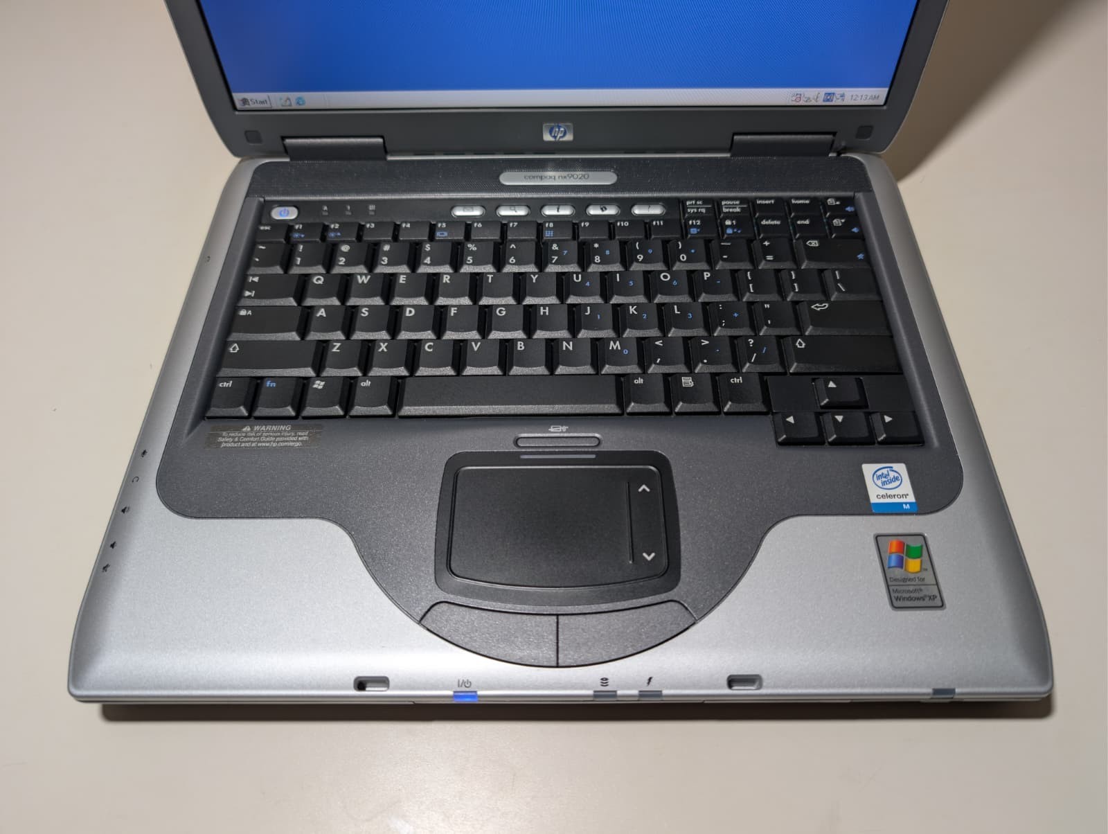 15″ HP Compaq NX9020 | Intel Celeron 256MB RAM 20GB HDD | Windows 98SE