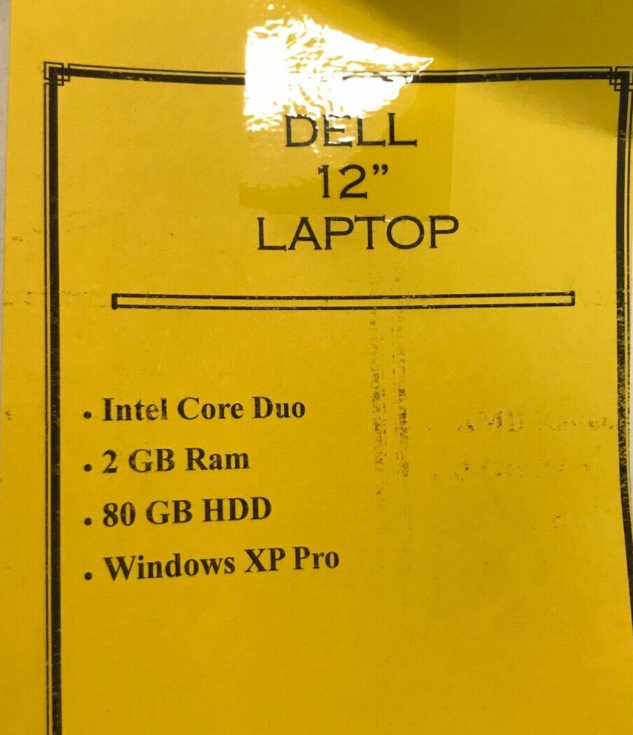 Dell Latitude D420 Retro Laptop Intel Core Duo 2 GB Ram 80GB HDD Windows 10 Pro