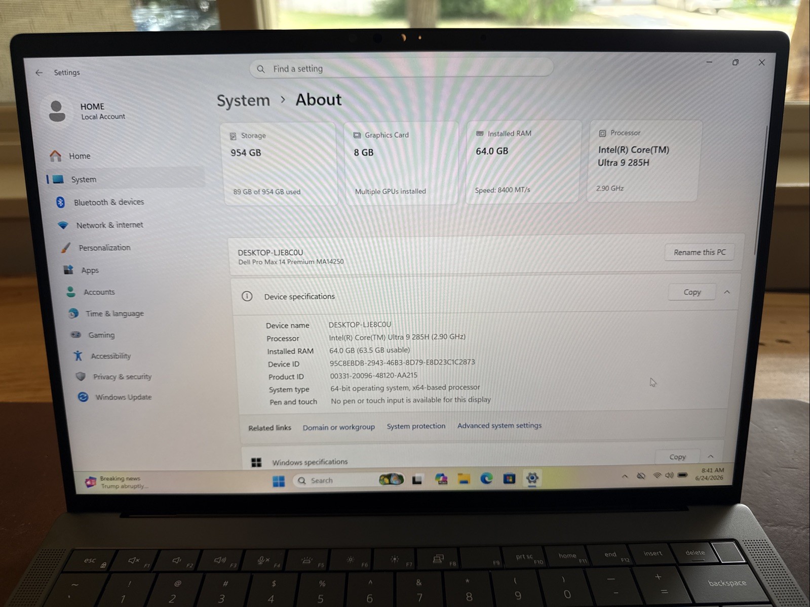 Dell Pro Max 14 Premium FHD+ Intel Ultra 9 285H 64GB 1TB RTX PRO 2000 Blackwell