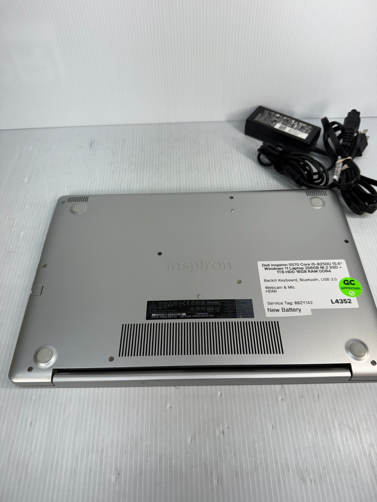 Dell Inspiron 5570 i5-8250U 15.6″ Windows 11 Laptop 256GB SSD 16GB *SEE PICS