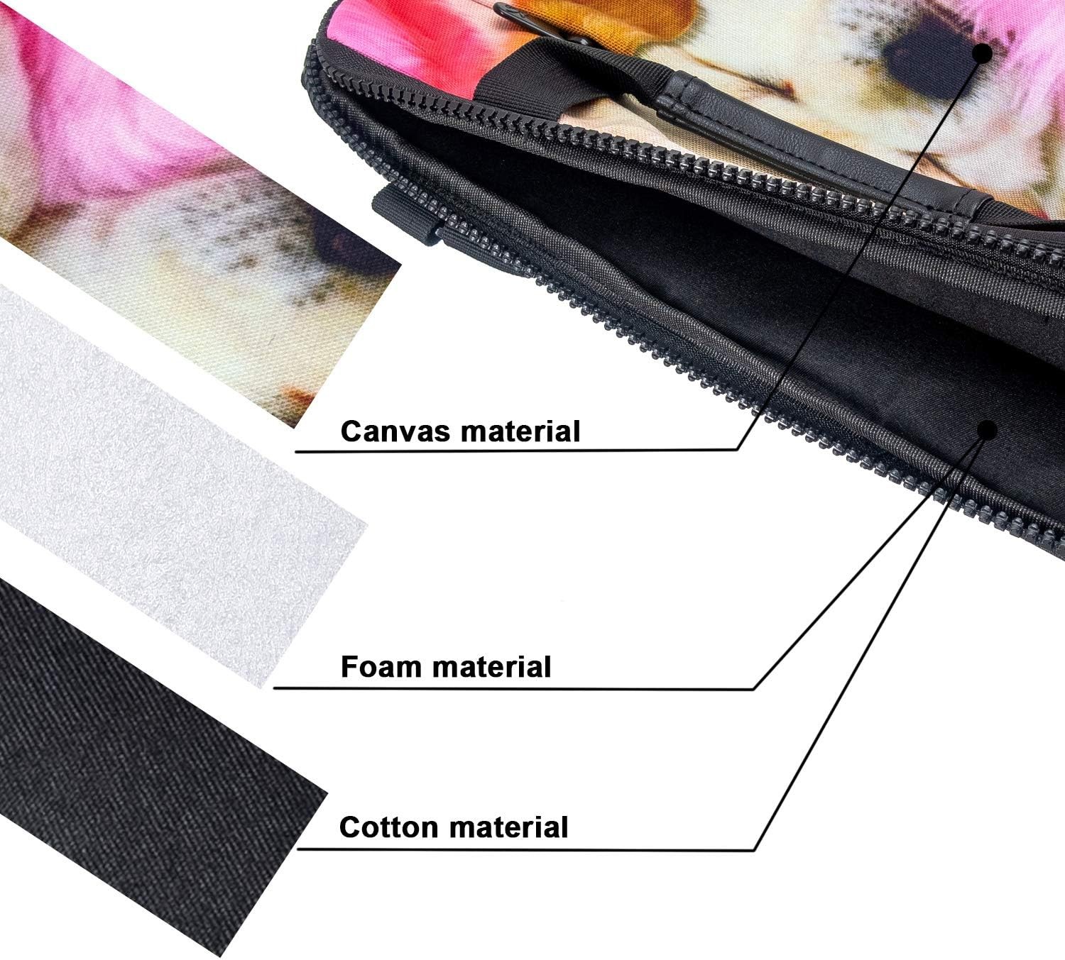 14.5 15 15.6 Inches Canvas Laptop Shoulder Bag Case, Messenger Bag Sleeve Pouch