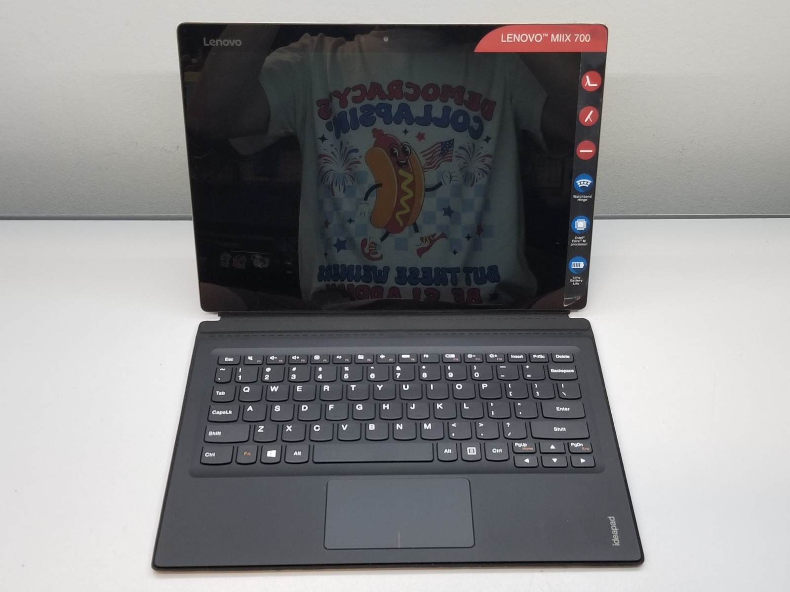 AS-IS Lenovo IdeaPad MIIX 700 12″ Intel m5-6Y54 1.1GHz 8GB RAM 512GB M.2 W11Pro