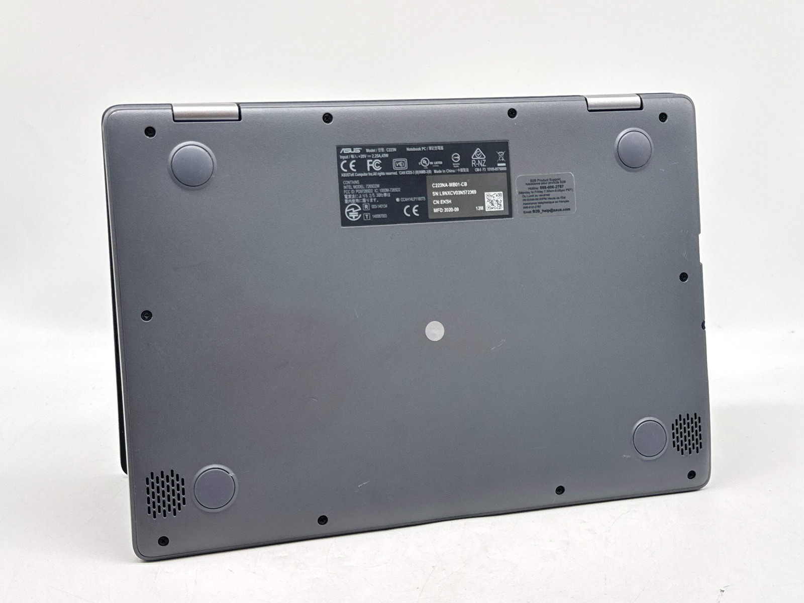 Asus Chromebook C223NA 11.6″ Celeron N3350 4GB 32GB eMMC Black Used