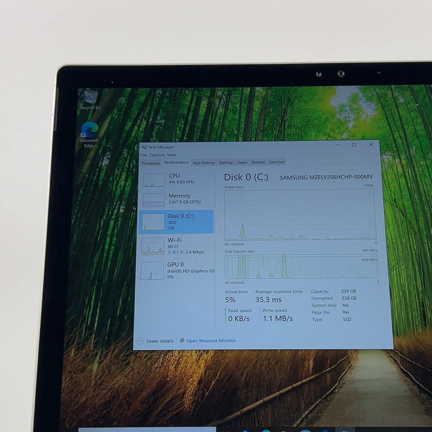 Microsoft Surface Book 1 13.5″ i7-6600U 2.6GHz 8GB RAM 256GB SSD