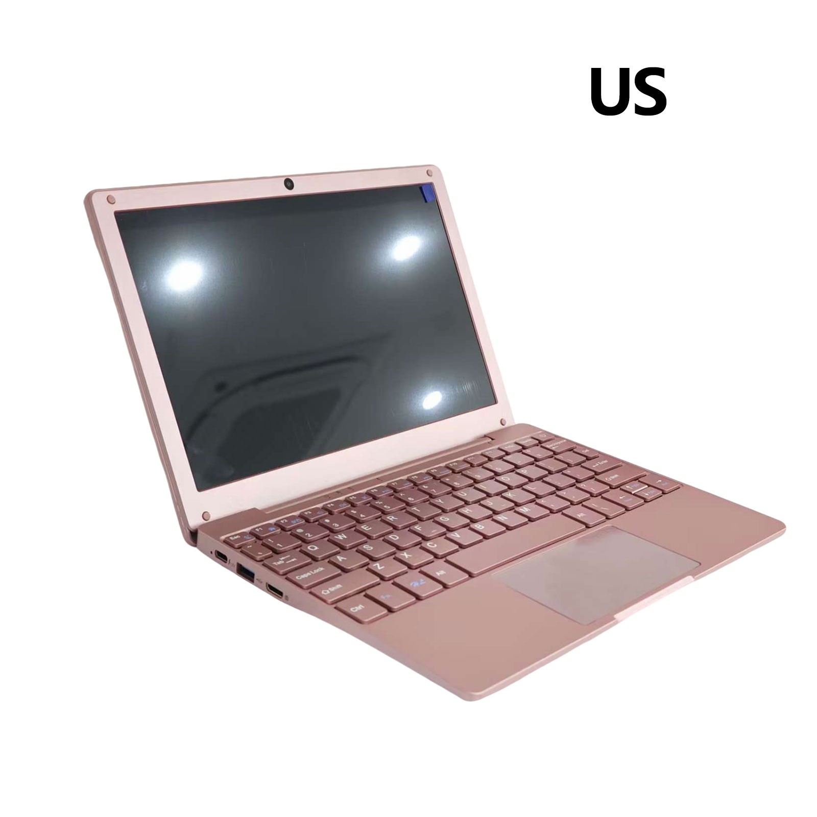 Windows 11 Laptop 10in Quad Core Notebook 8GB+128GB With Bluetooth WiFi Pink