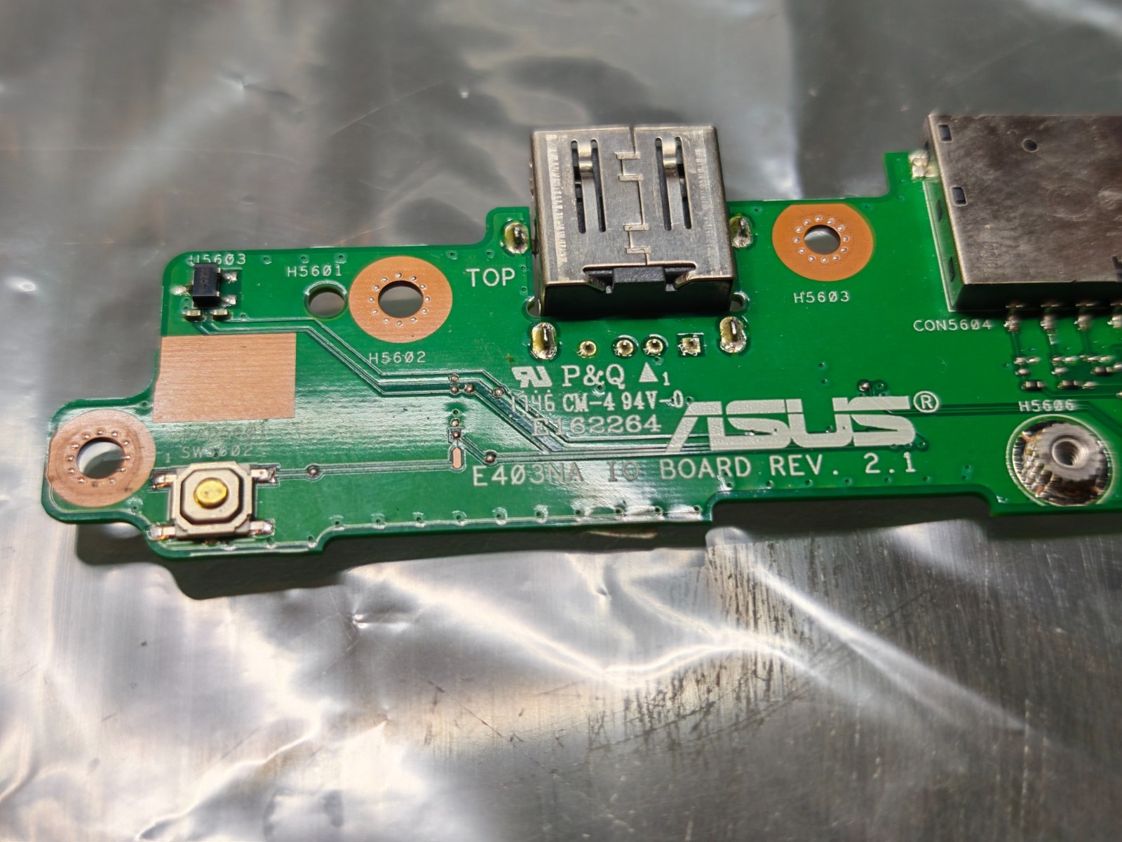 ASUS E403 USB SD CARD POWER BUTTON ON E403NA IO BOARD REV. 2.1 #