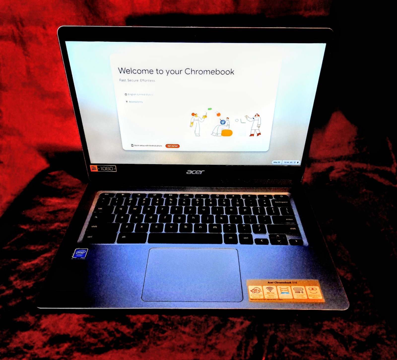 ACER CHROMEBOOK 314 SILVER 14″ inch 4GB 32GB Fully Functional Wiped Clean