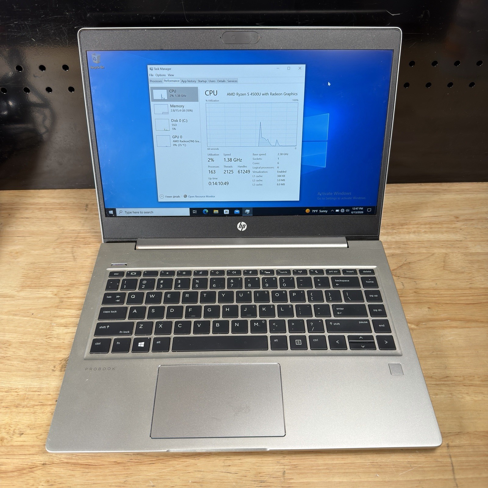 HP ProBook 445 G7 AMD Ryzen 5 4500U 16GB RAM 256GB SSD