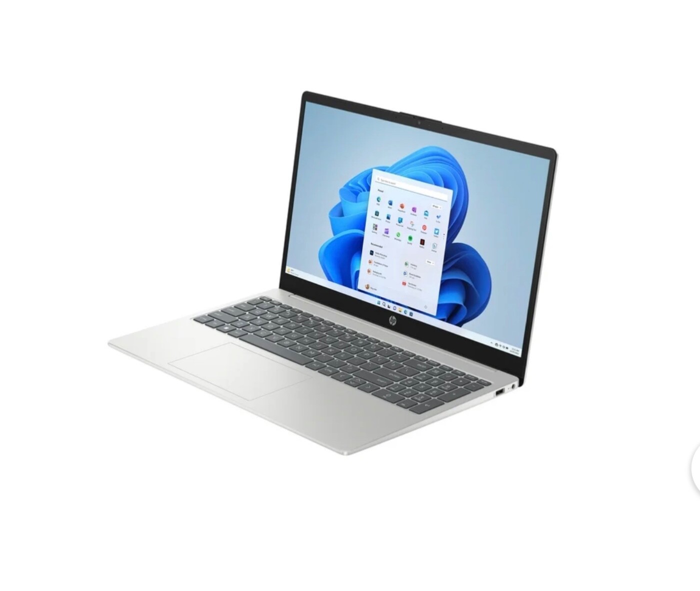 HP 15.6 inch Windows Laptop Intel Processor N200 4GB RAM 128 UFS Natural Silver