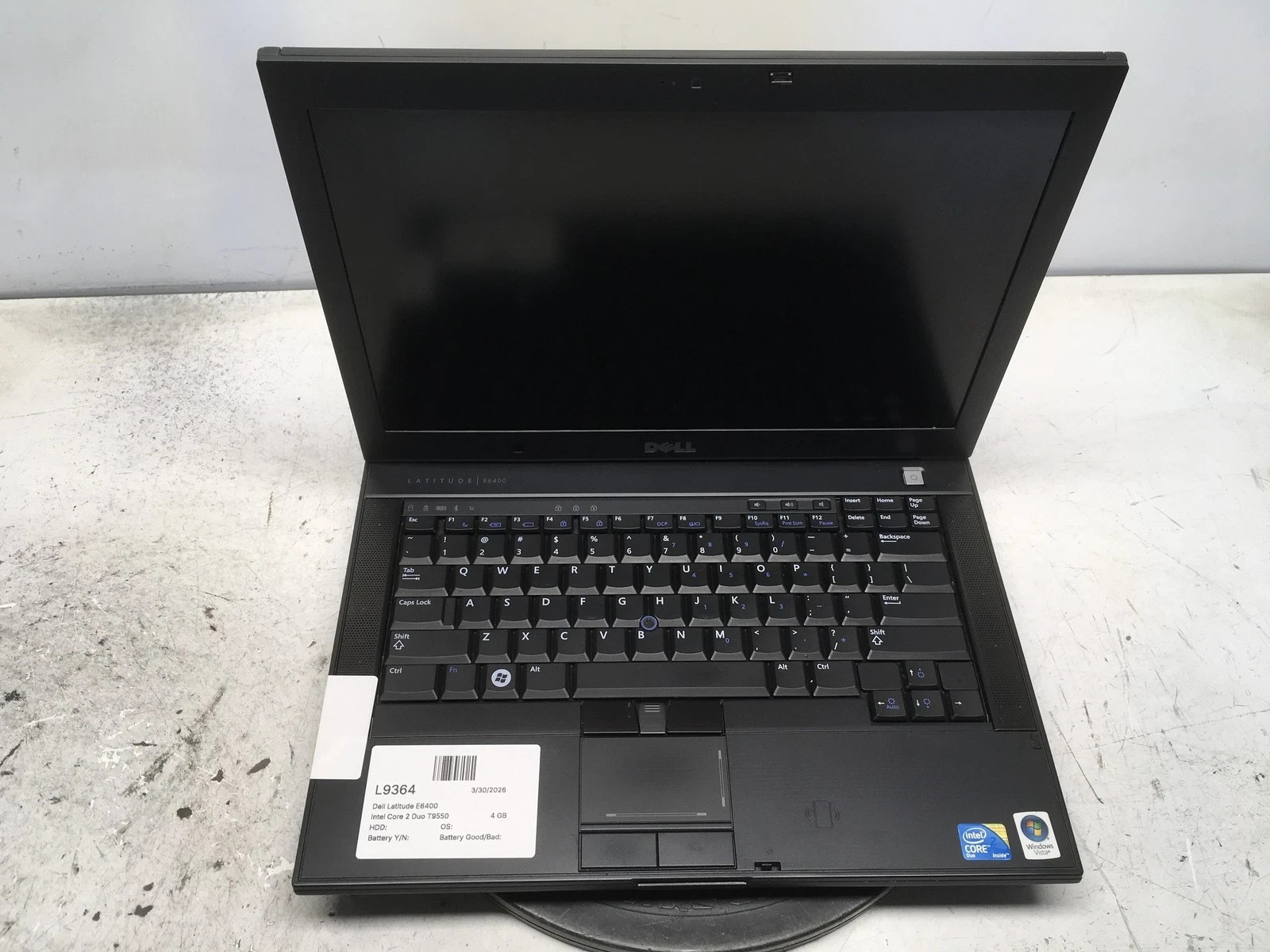 Dell Latitude E6400 Intel Core 2 Duo T9550 2.66GHz 4 GB Ram 160HDD **READ**