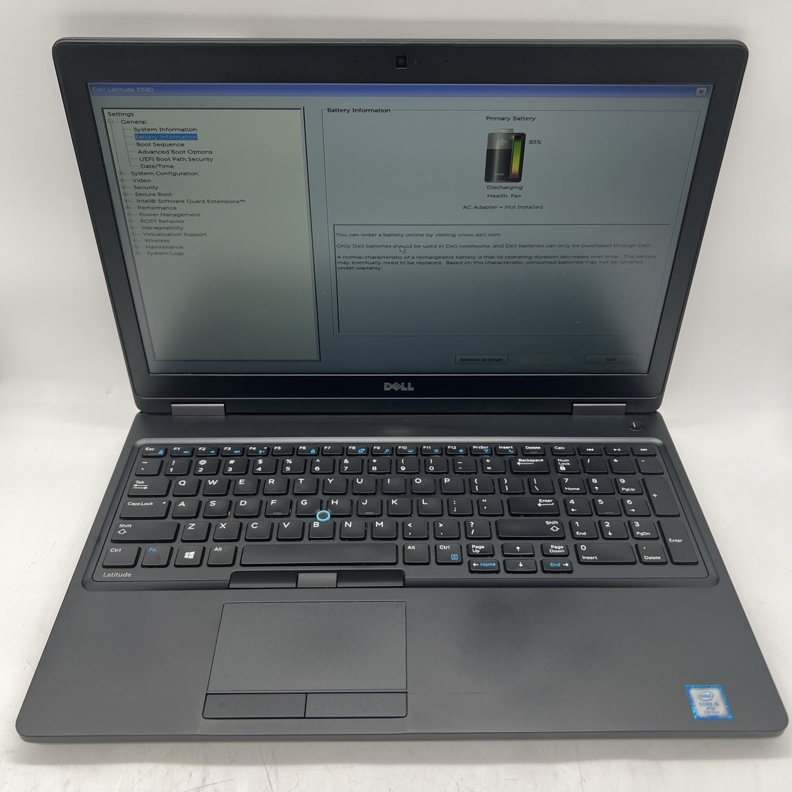 Dell Latitude 5580 i5 7300U 2.6GHz 8GB RAM No Drive No OS