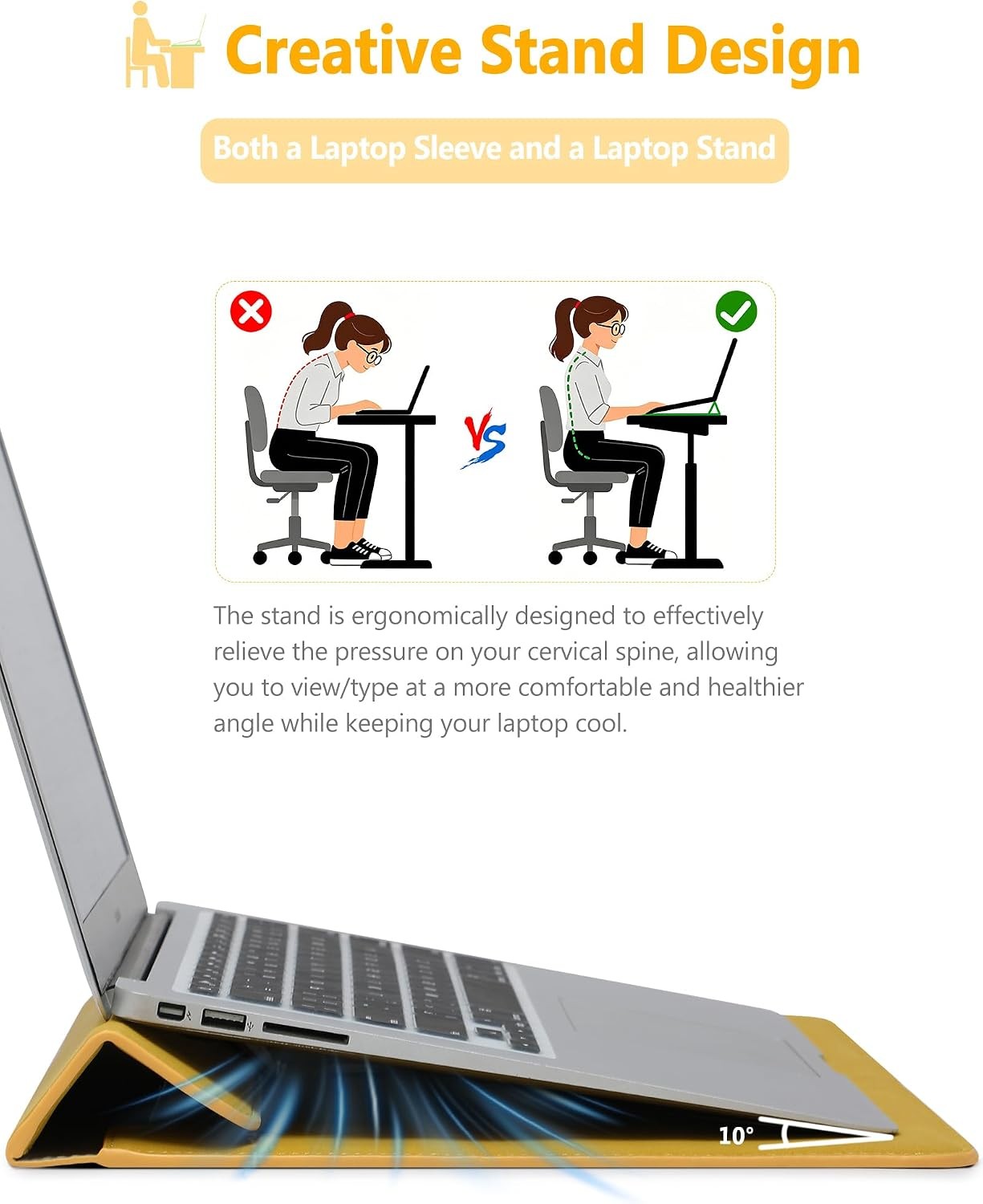 15-16 Inch Laptop Sleeve Case Bag with Stand for MacBook Pro 16 M5/M4/M3/M2/M1 P