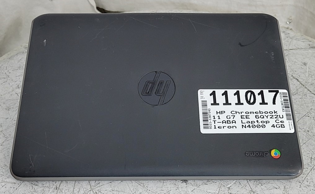 HP Chromebook 11 G7 EE 6QY22UT-ABA Laptop Celeron N4000 4GB 16GB SEE NOTES
