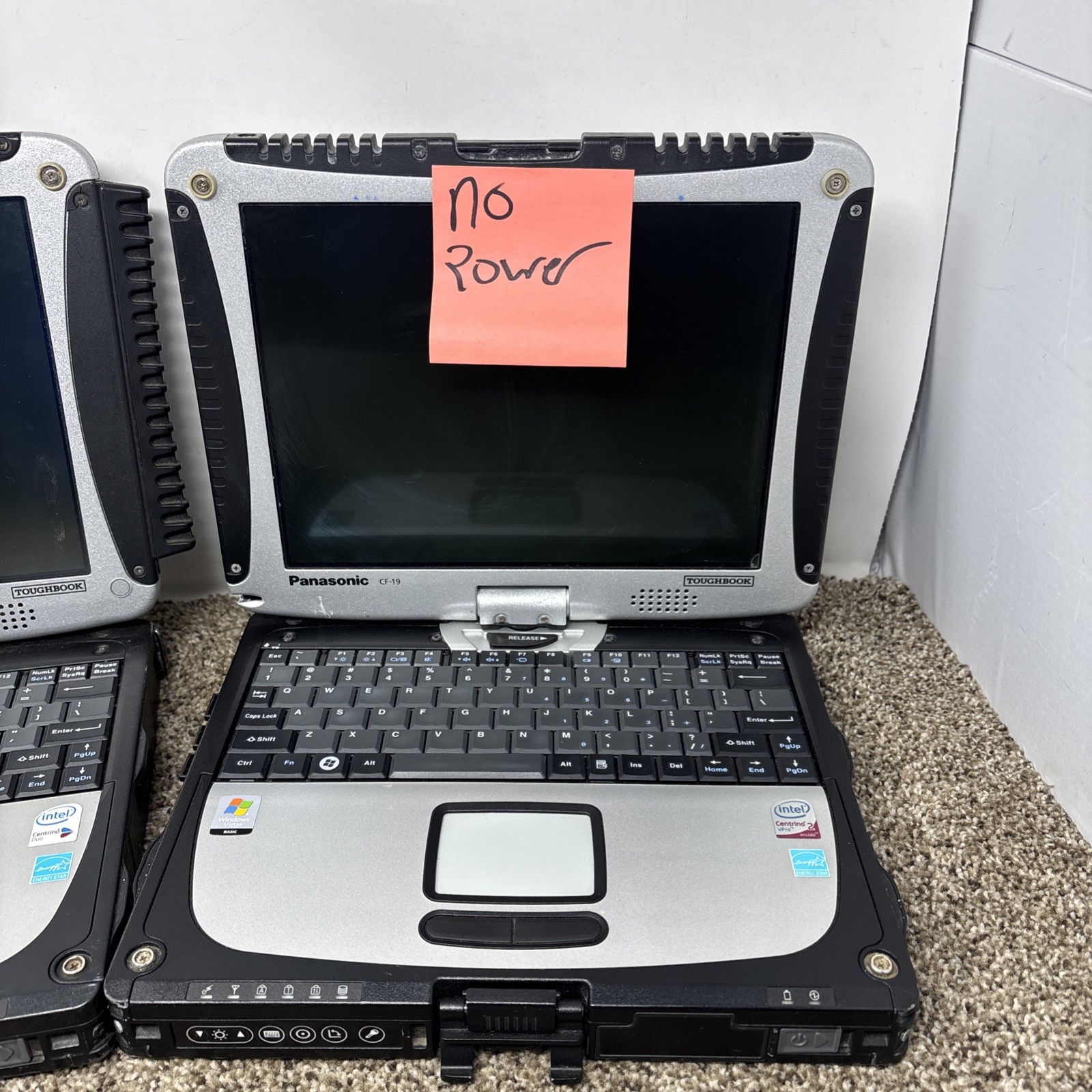 Panasonic Toughbook CF-19 Mk1 LOT OF 2 AS IS FOR PARTS OR REPAIR