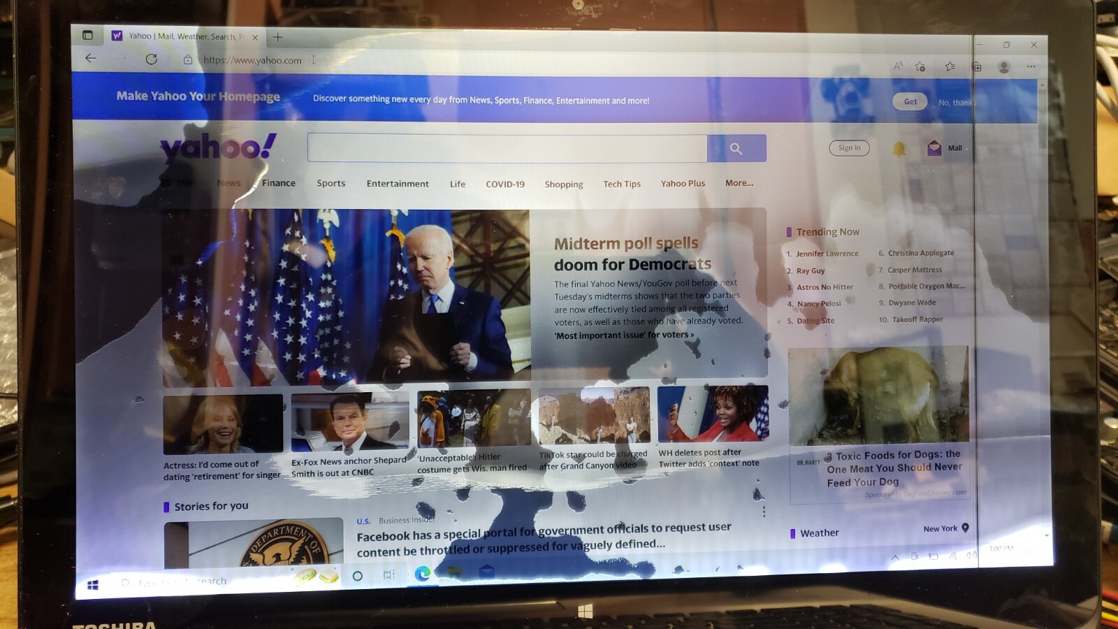Toshiba Radius Intel i7-4510u 2.0Ghz/8GB/1TB with broken touch screen