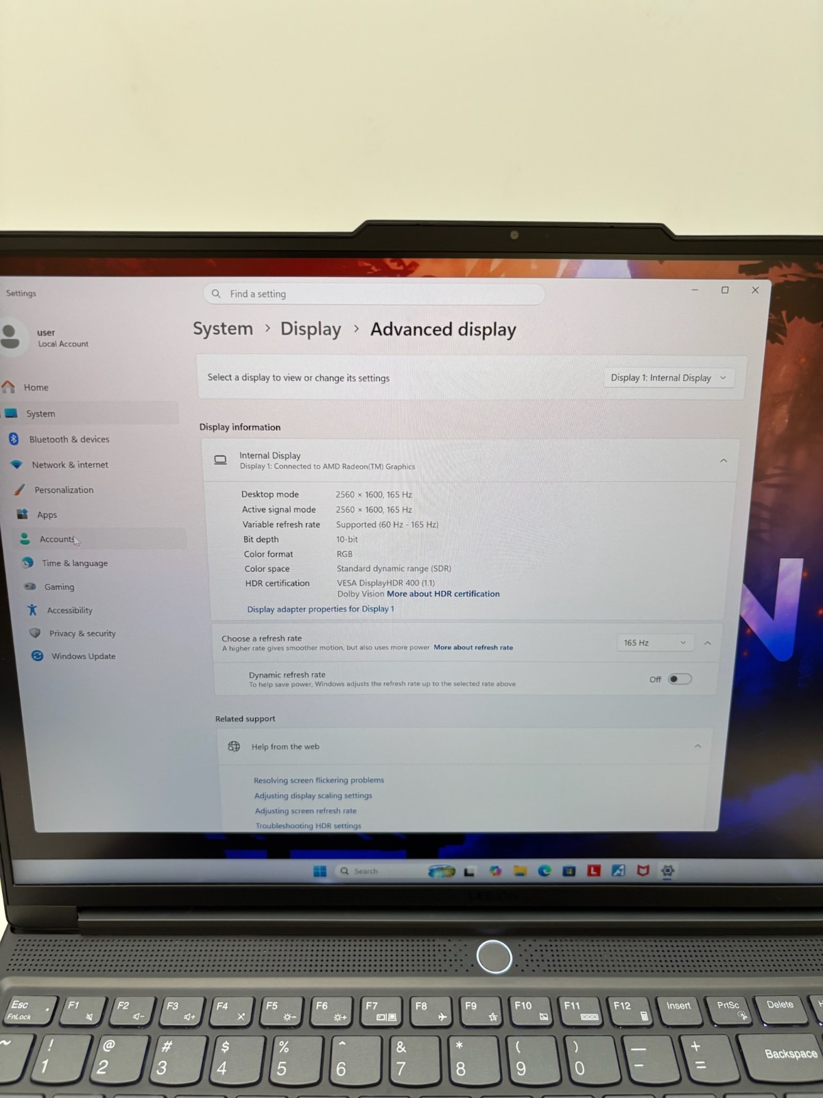 Lenovo Legion Slim 7 16ARHA7 16″ 1 TB SSD 16 GB RAM Ryzen 9 6900HX RX 6800S