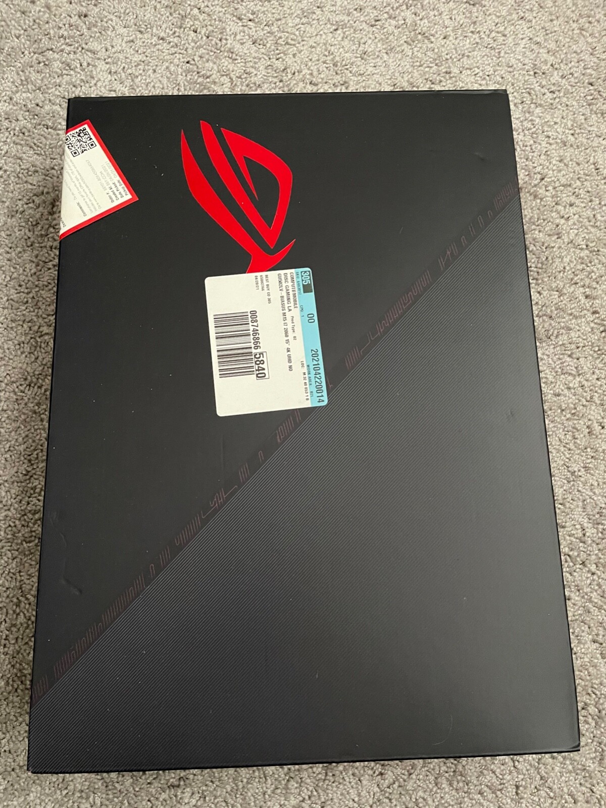 ASUS ROG Zephyrus M15 GU502L 15.6″ i7-10750H 2.6GHz 16GB Ram 1TB HDD NVDIA