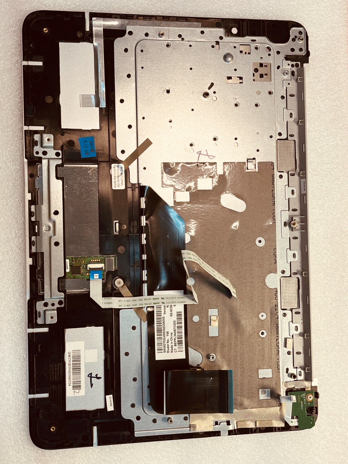 HP Stream 14-z010nr Palmrest w/Keyboard,Touch Pad Mouse,Power button board