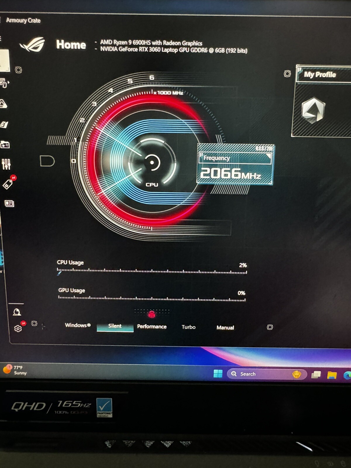 ROG Zephyrus G15 W/3060.
