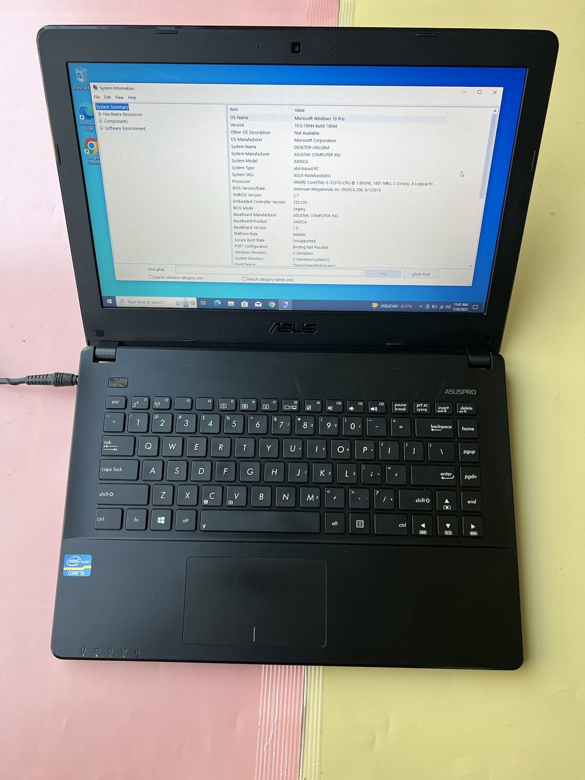 ASUS P450C Intel Core i5-3337U 1.80Ghz 8GB RAM 500GB HDD HDMI WEBCAM BLUETOOTH