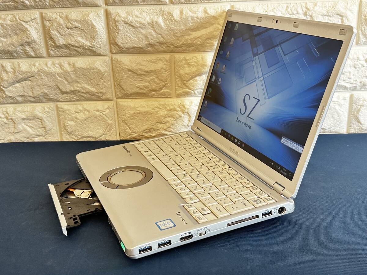 Panasonic Let’S Note CF-SZ6 Laptop SSD 256GB RAM 8GB Used DVD Drive w/ AC