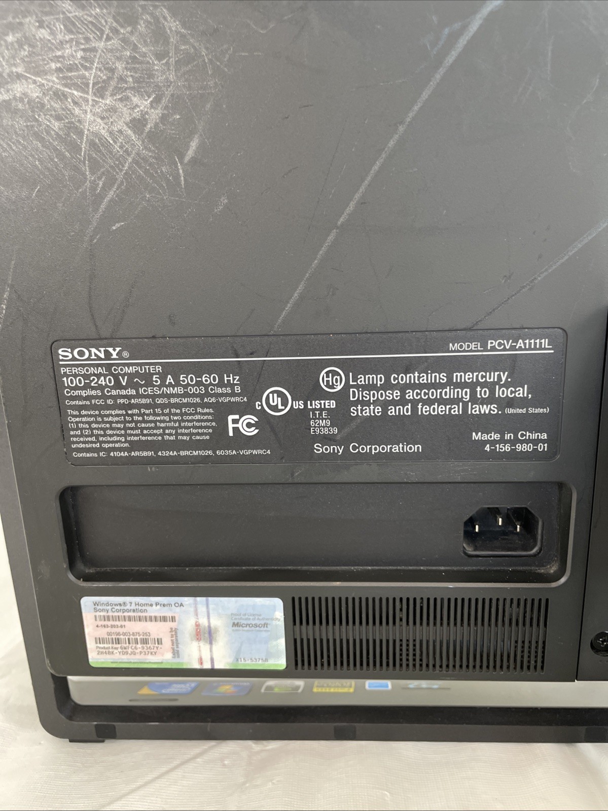 Sony VAIO VPCL114FX 24” All-In-One PC | Core 2 Duo | 4GB | Bad CD Drive | NO HDD