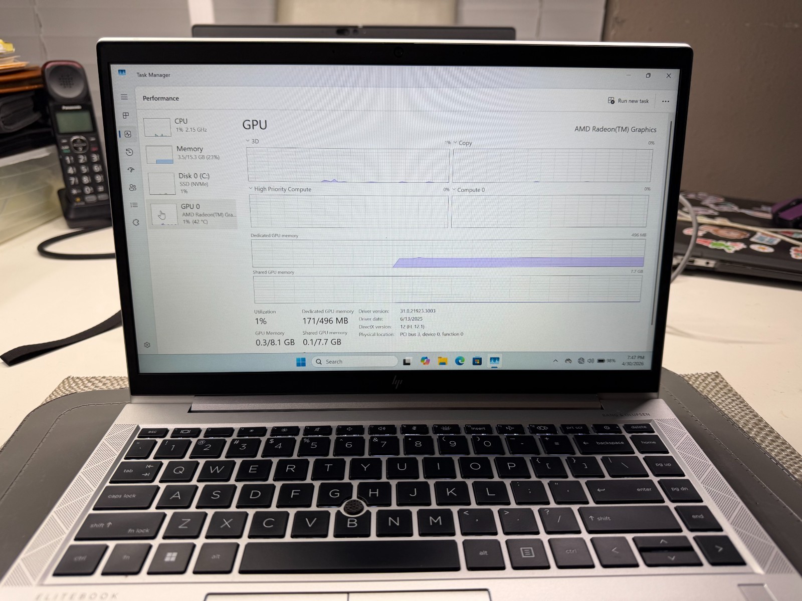 hp elitebook 845 G8 LAPTOP,AMD RYZEN 5 PRO, 16GB RAM 2T M.2