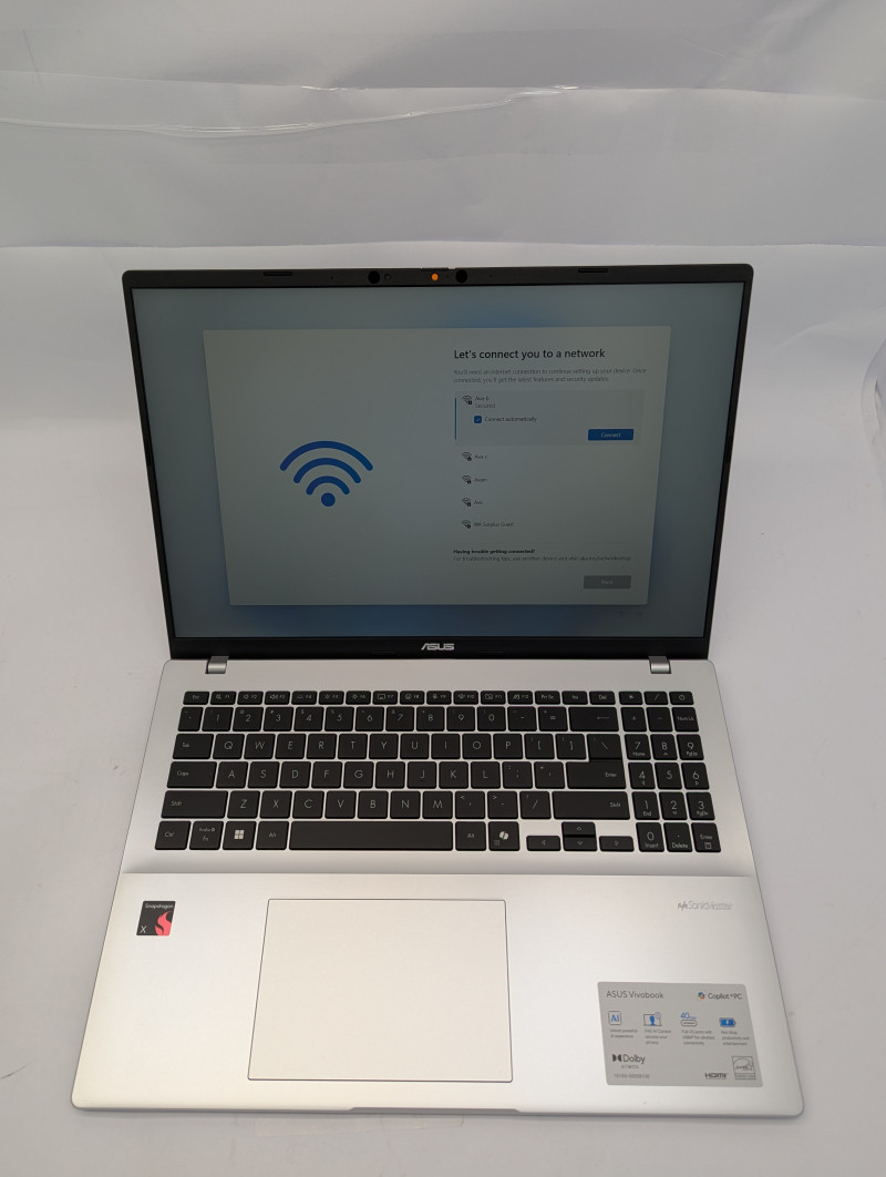 ASUS Vivobook 16″ FHD+ WUXGA Copilot+ PC Laptop Snapdragon X 16GB 1TB SSD W11