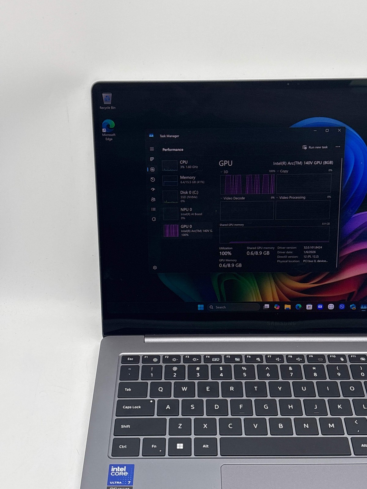 Samsung Galaxy Book NP940XHA Touch AMOLED Ultra 7 256V 16GB RAM 512GB SSD Used