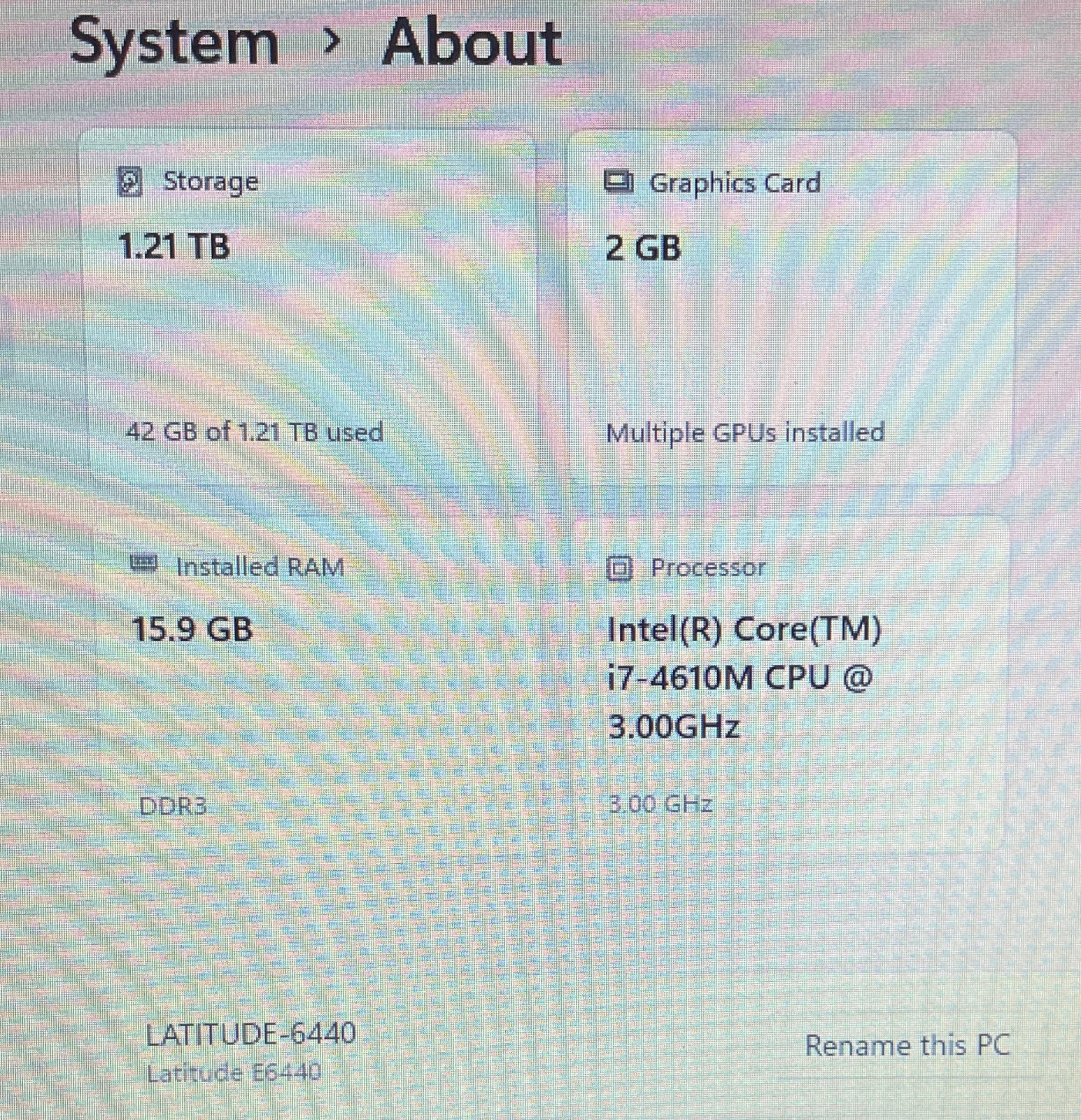 Dell E6440 14″ Laptop Core i7 16GB/256gb+1tb SDXC/Win11 Pro 25H2+Office 2021-2