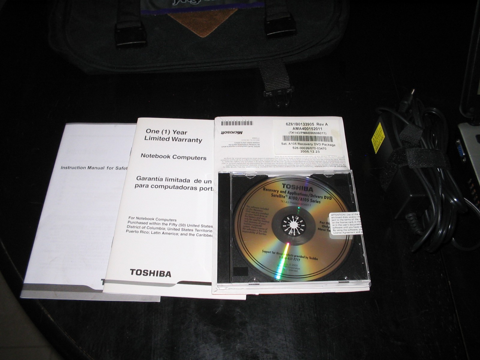 TOSHIBA a-105-s101 Laptop Computer