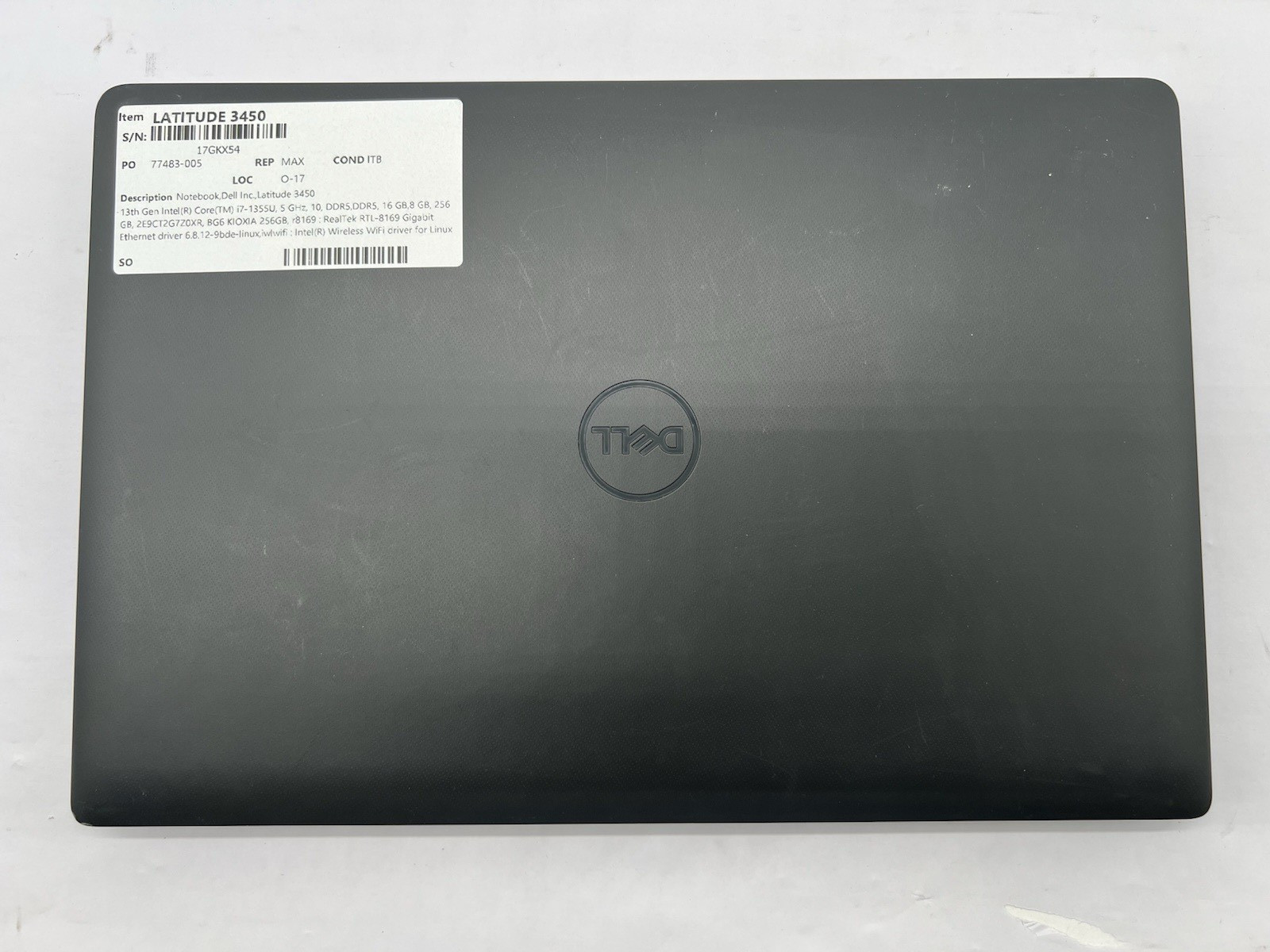 Dell Latitude 3450, i7-1355U, 4.35GHz, @24GB RAM, 256GB NVMe-No OS/Charger