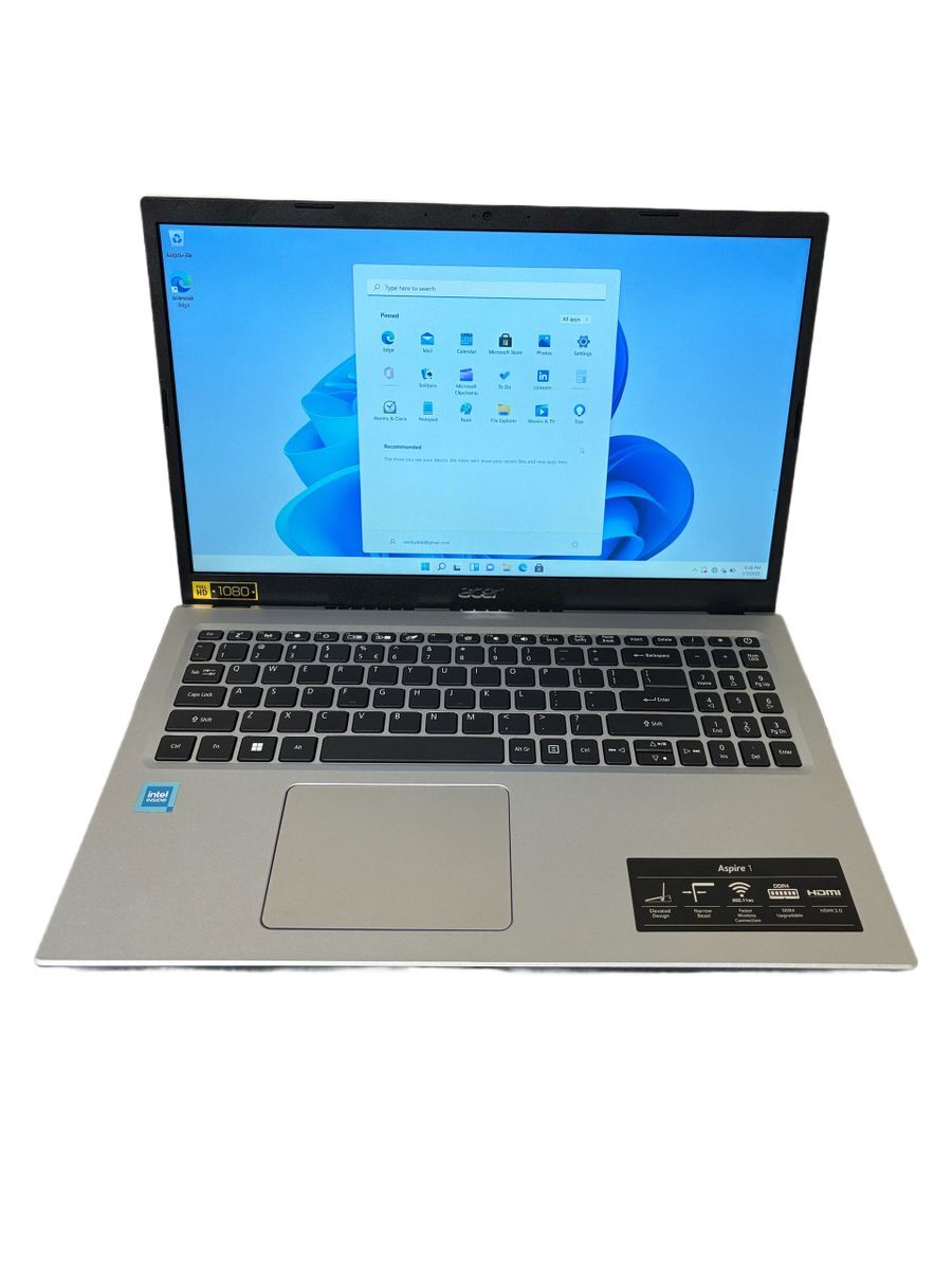 15,6″ Aspire 1 Slim Laptop, 4 GB RAM, 128 GB SSD Storage, Intel Dual-core