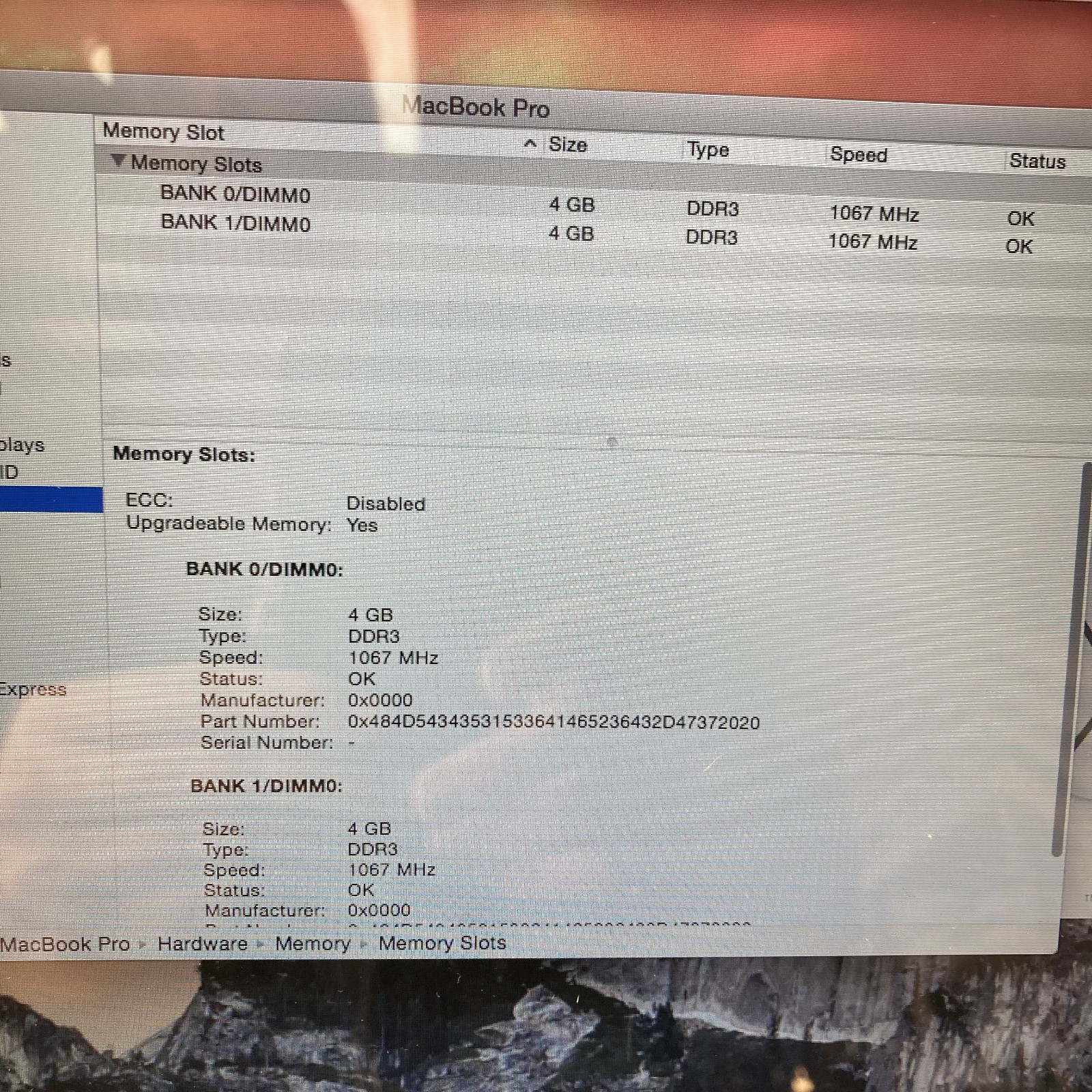 Apple MacBook Pro 13″ Core 2 Duo T8600 2.4GHz 8GB RAM 250GB HDD MacOS Yosemite