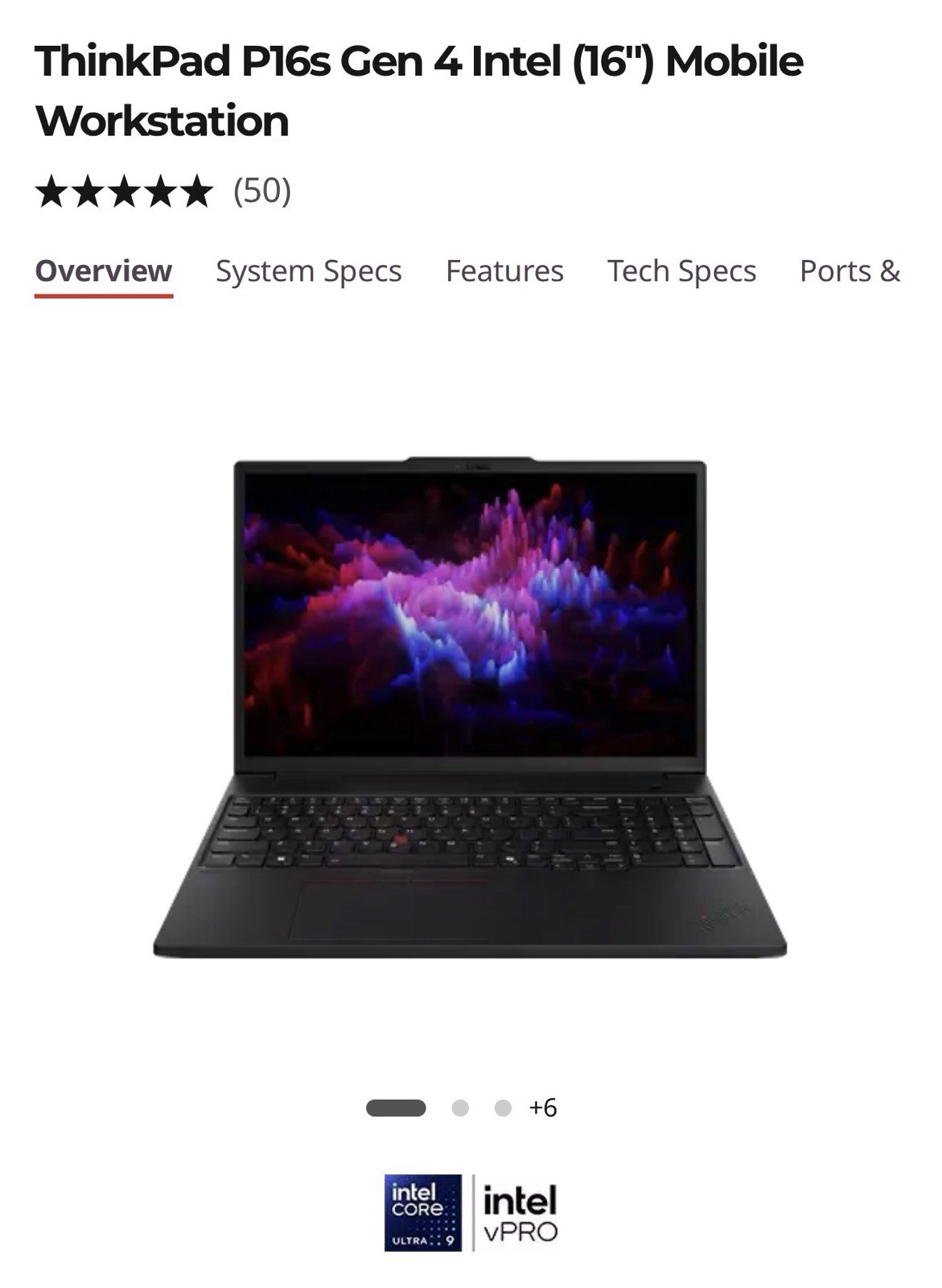 Lenovo Thinkpad P16s Gen 4 Mobile Workstation Brand New Sealed 16 Inches